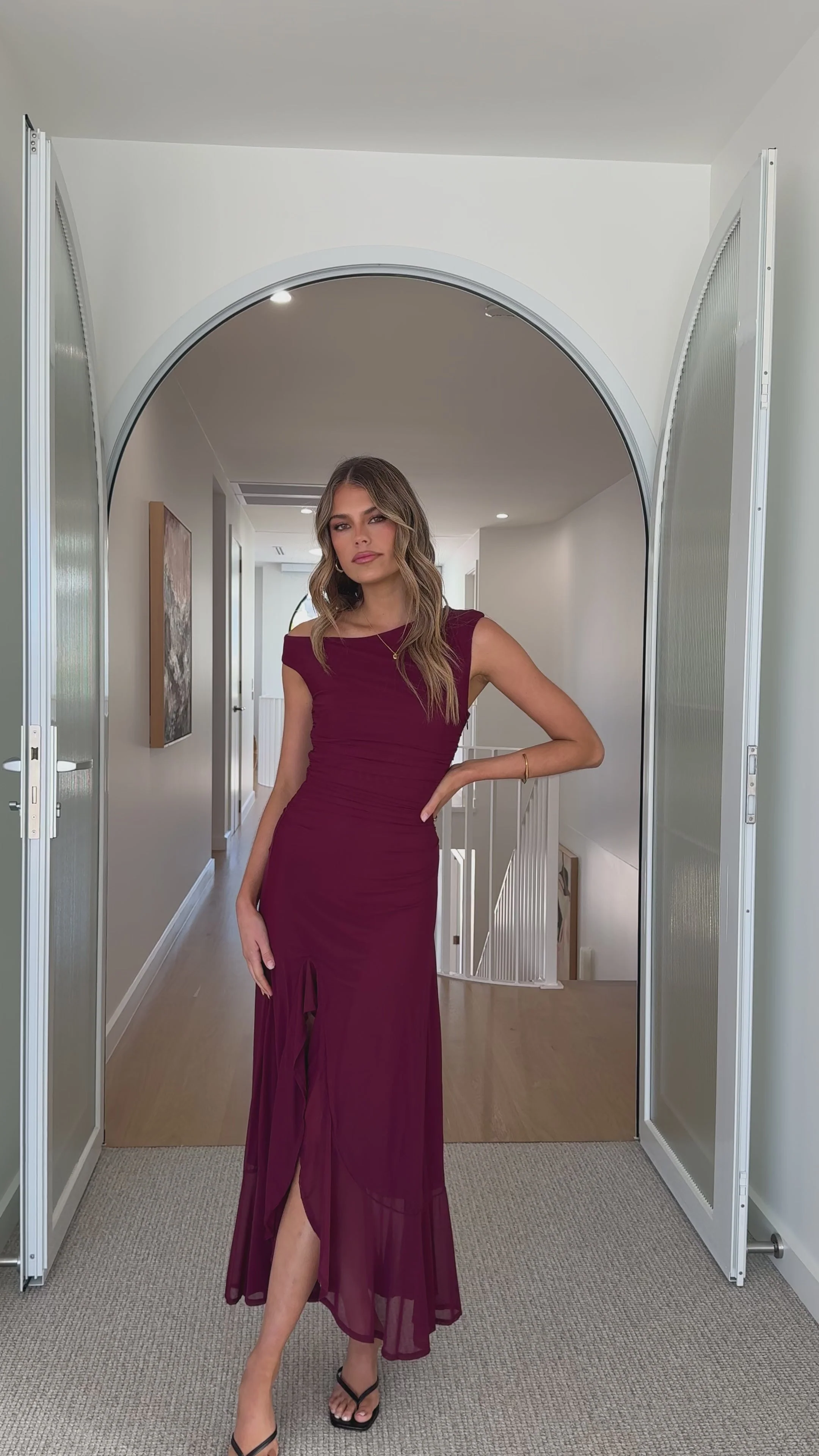 Sareiah Maxi Dress - Wine