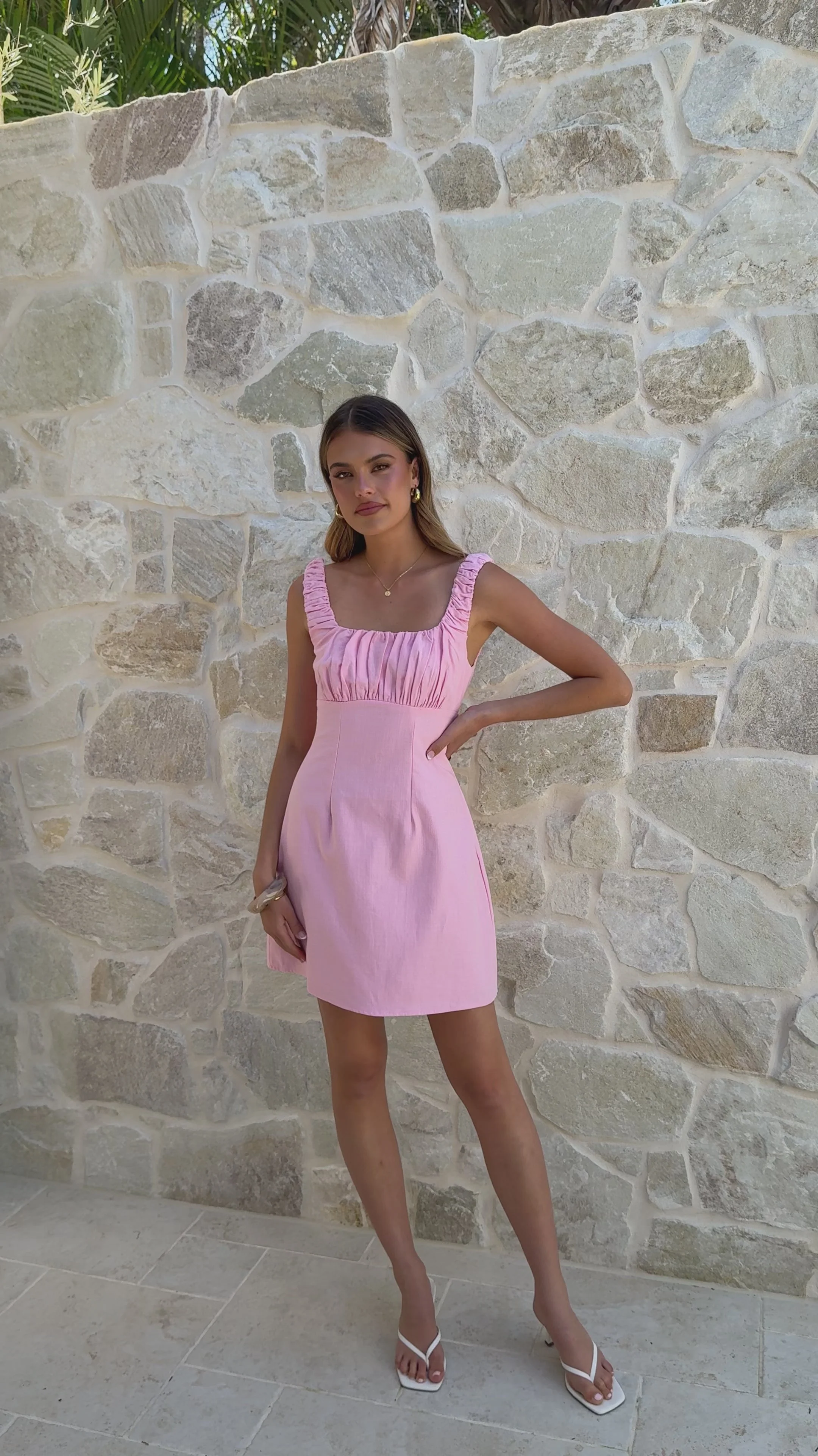 Adley Mini Dress - Pink