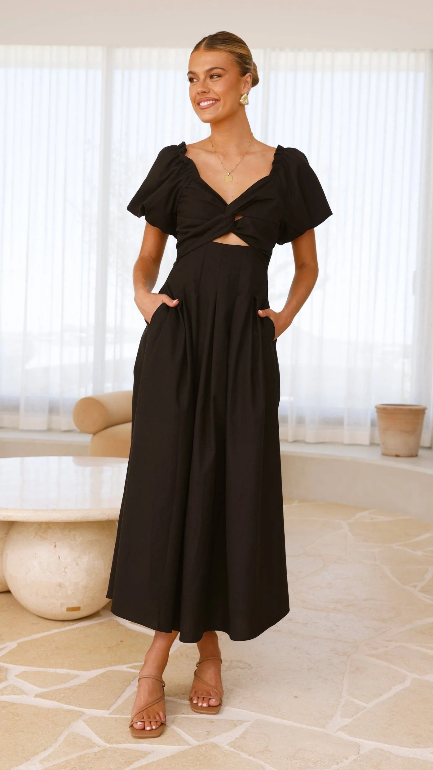 Christina Maxi Dress - Black