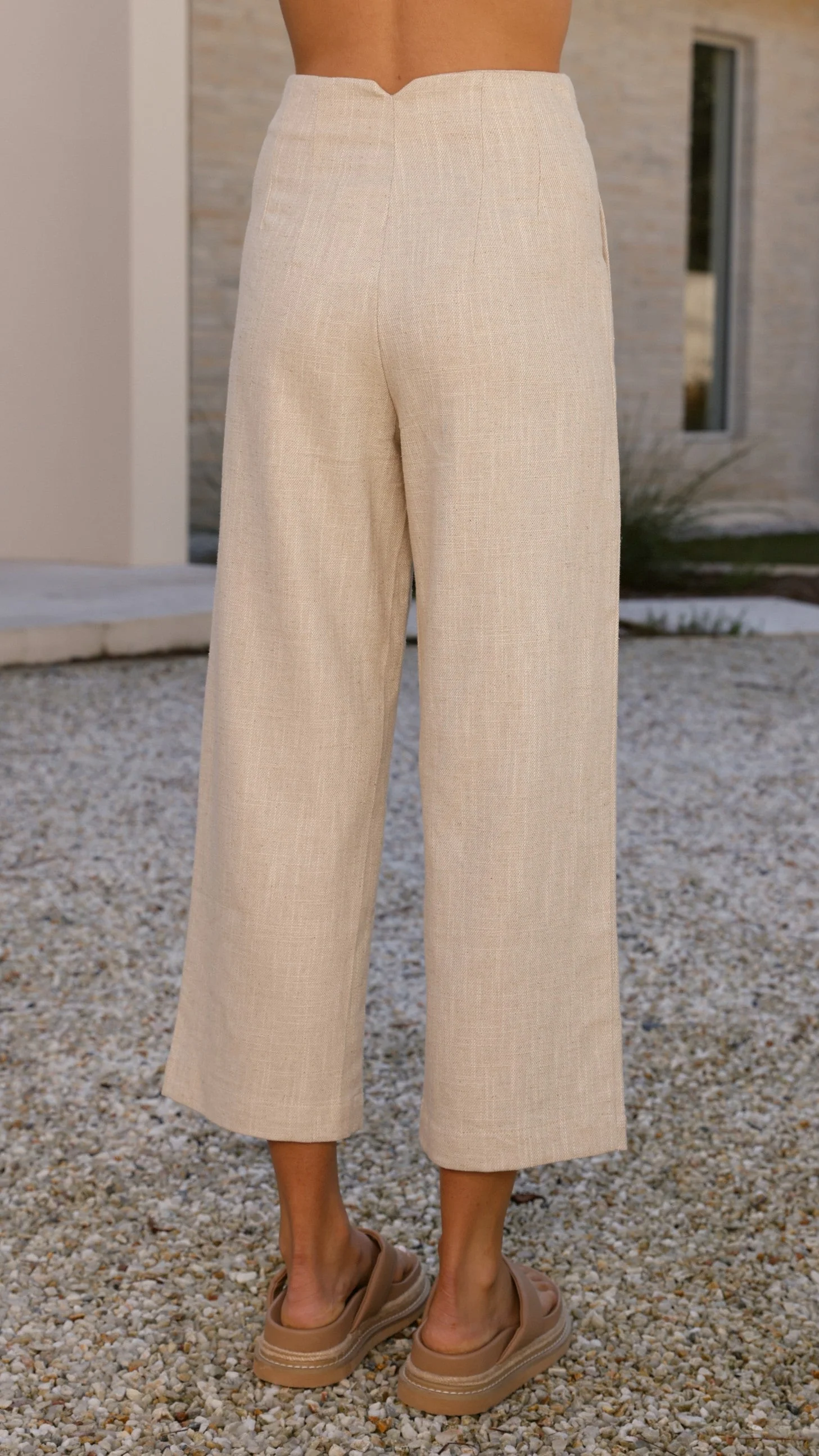 Cammie Capri Pants - Oat