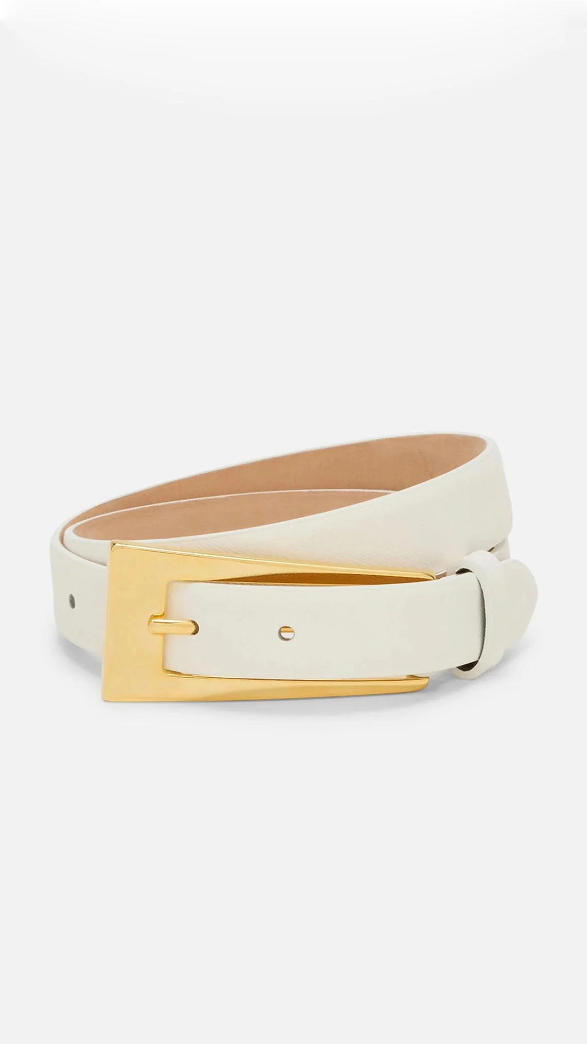 Stacey Belt - Chalk / Gold