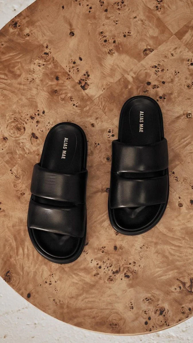 Alias Mae Dawn Slide - Black Leather