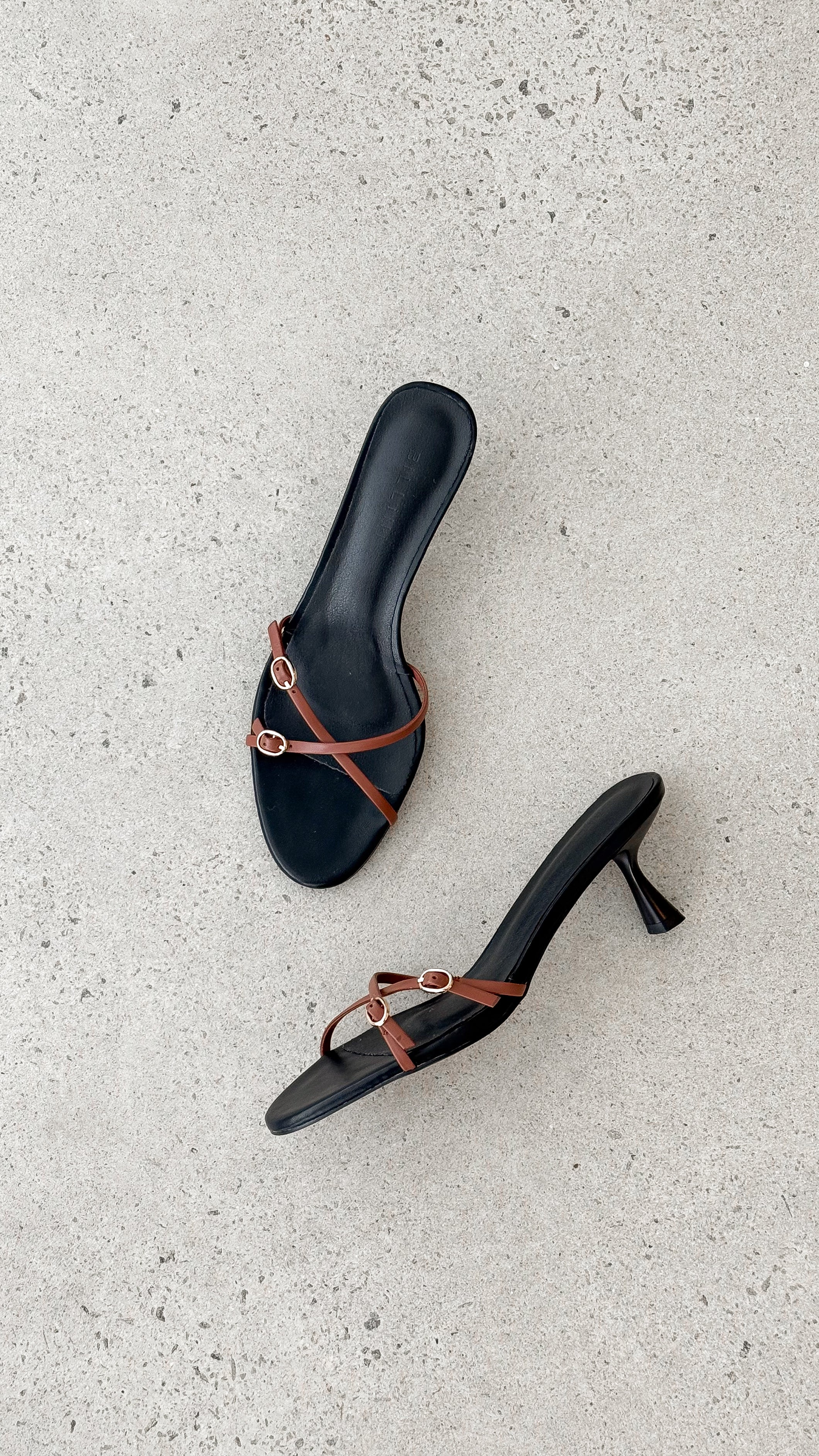 Wyler Heel - Black / Tan