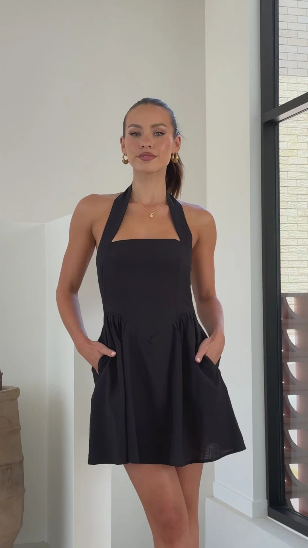 Peyton Mini Dress - Black