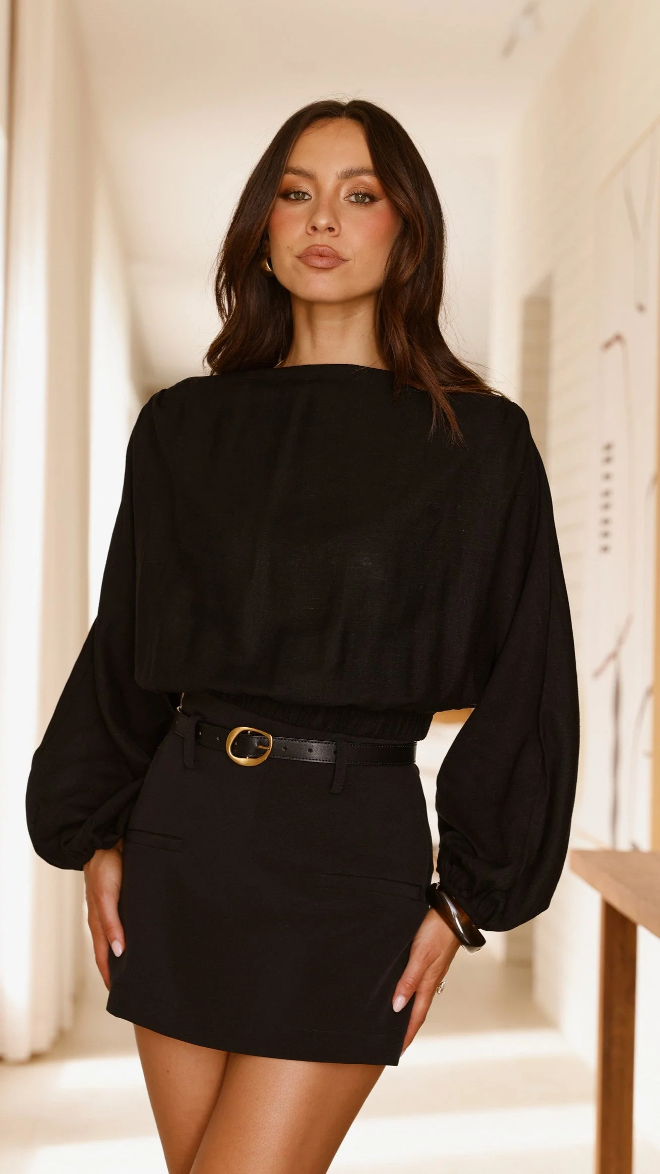 Katara Off Shoulder Top - Black