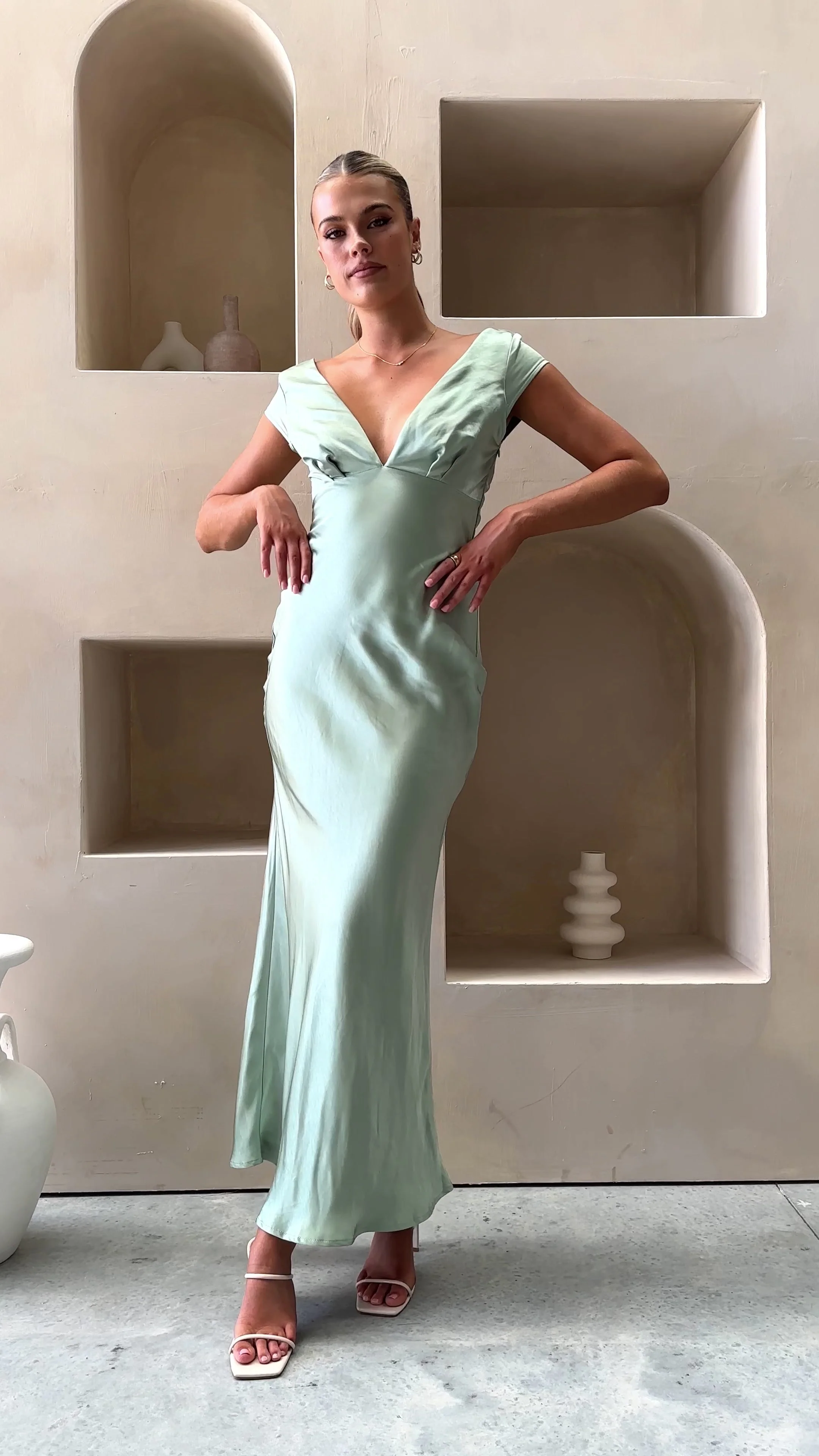 Amelia Maxi Dress - Sage