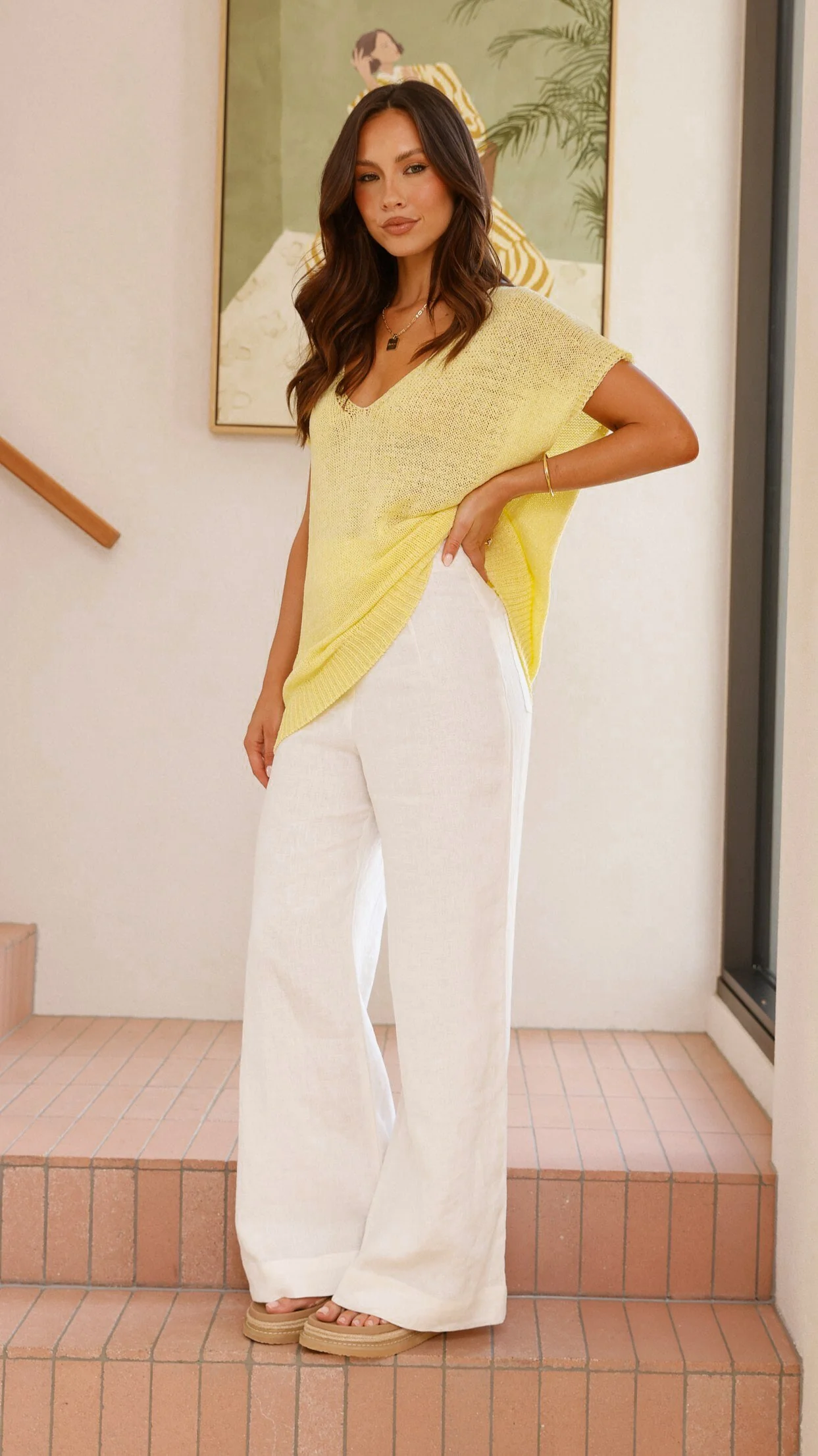 Stelaria Knit Top - Yellow