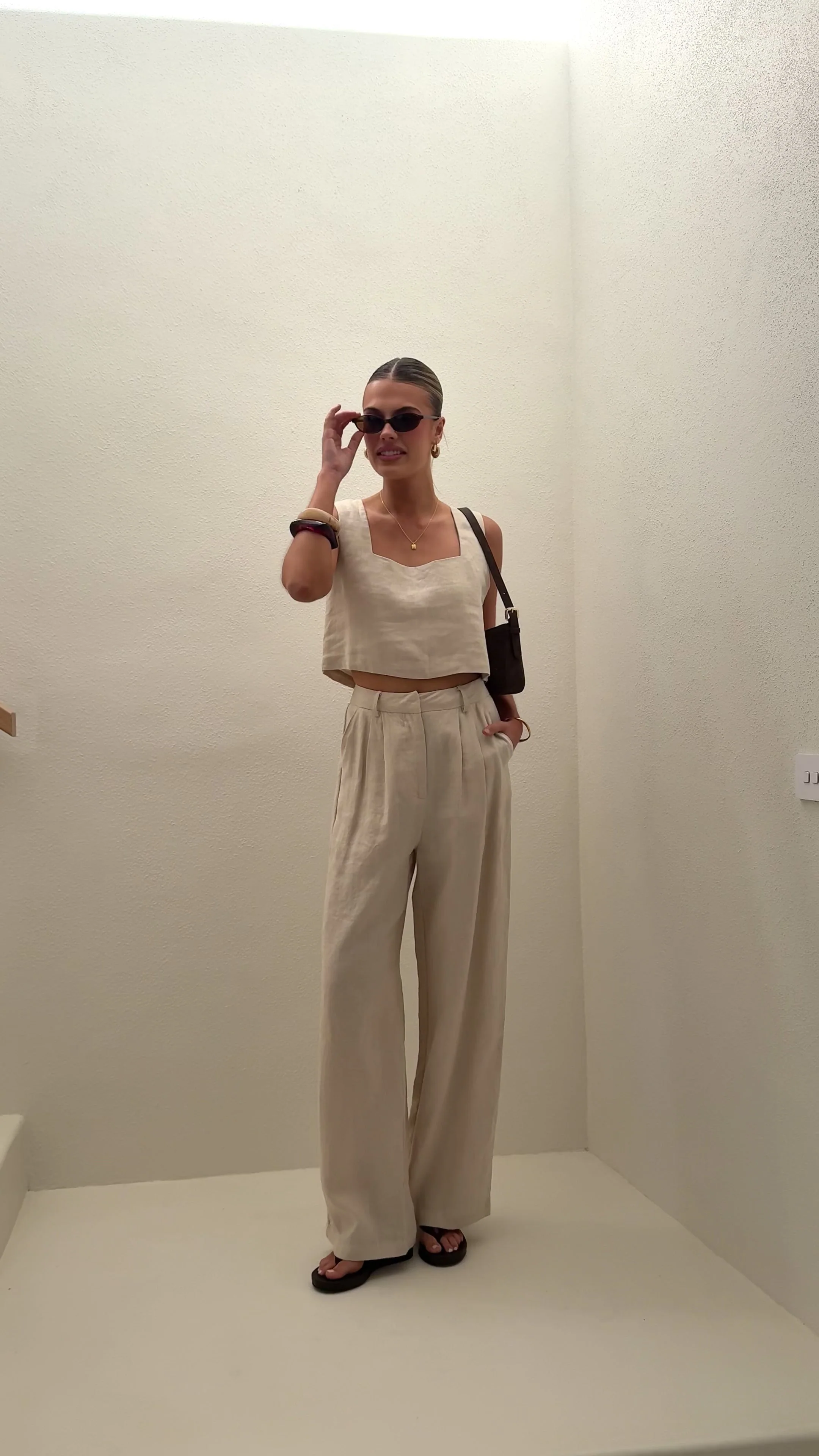 Tillie Crop Top - Oatmeal