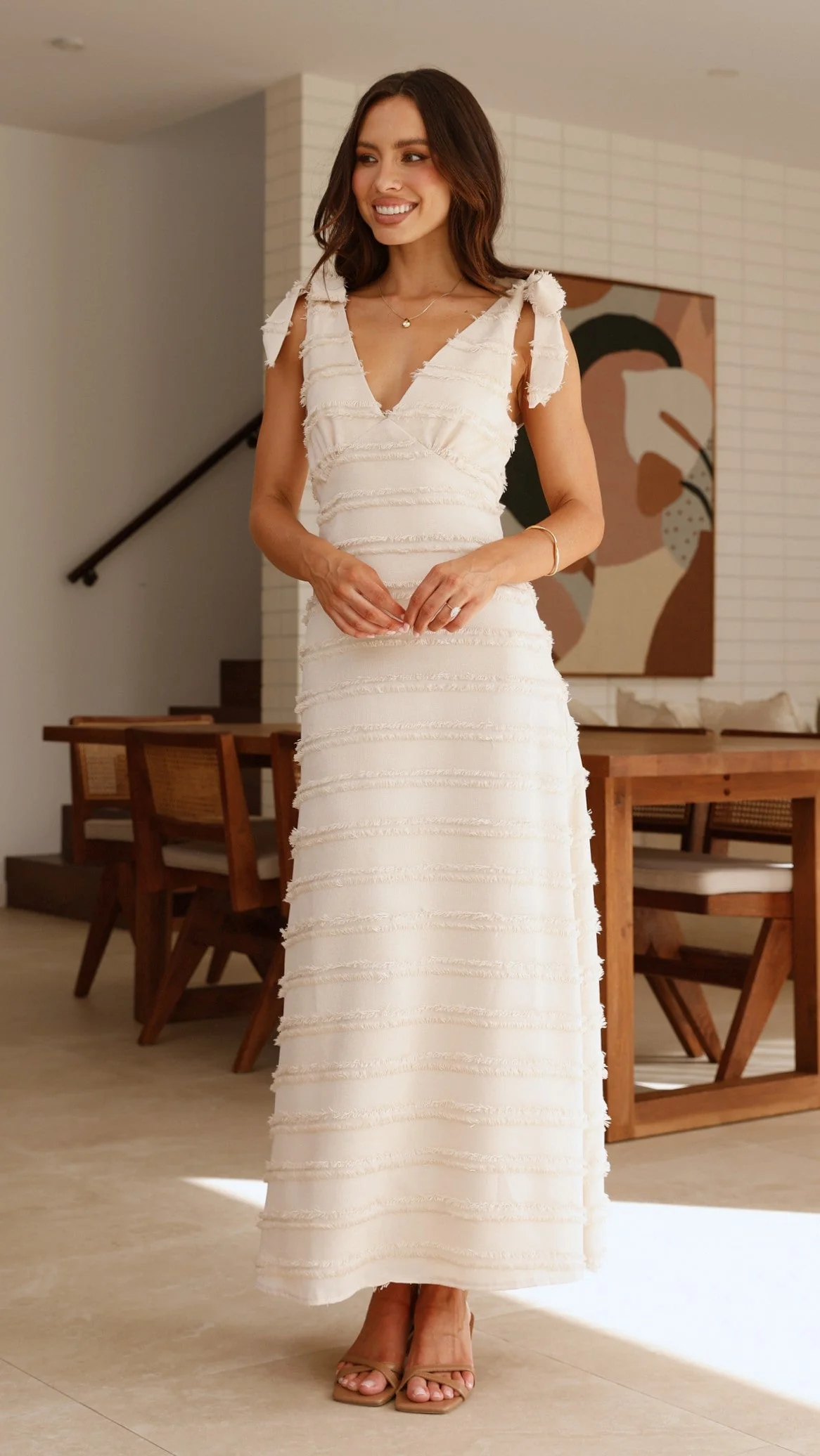 Dela Maxi Dress - Cream