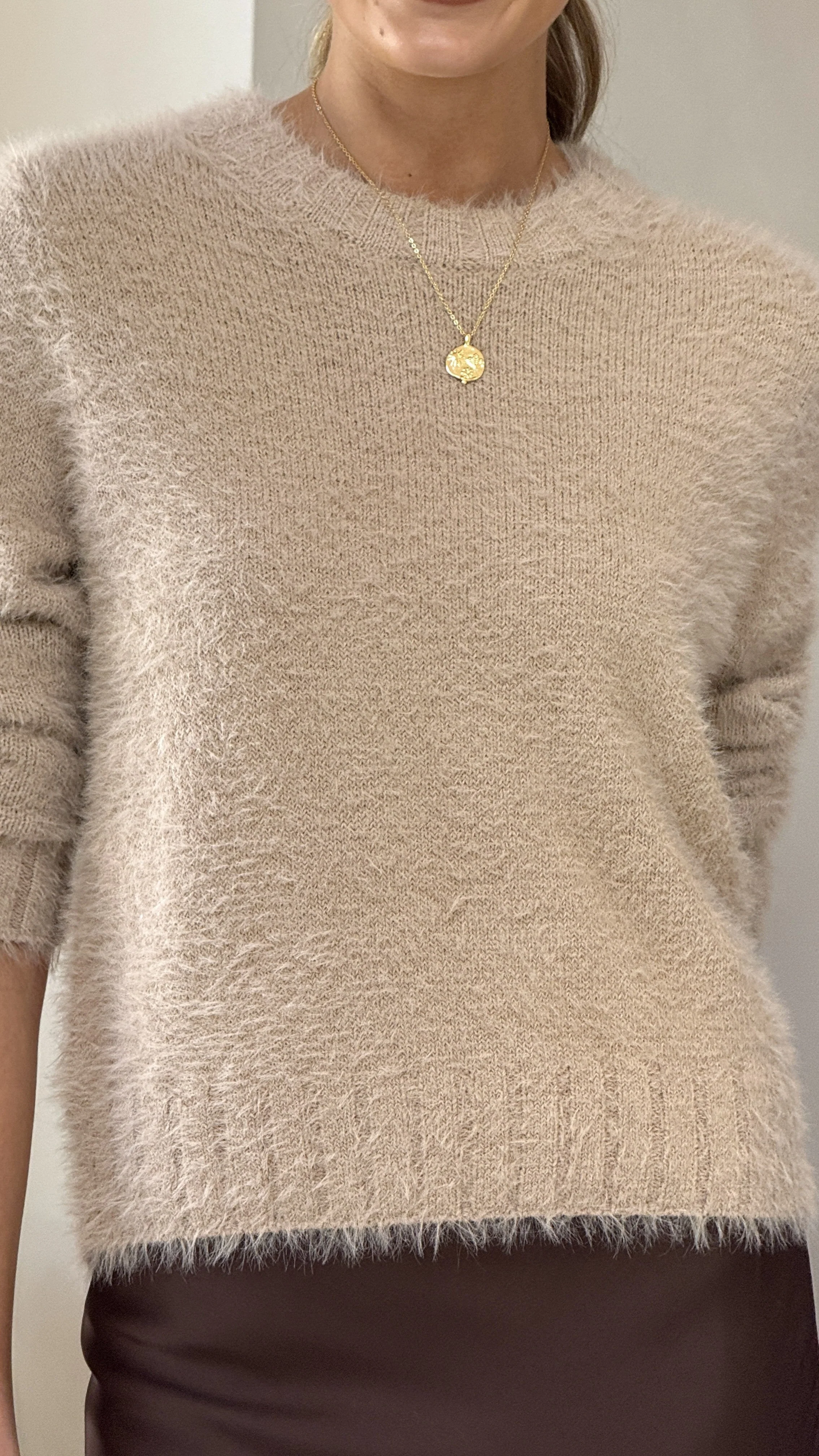 Tina Knit Sweater - Beige