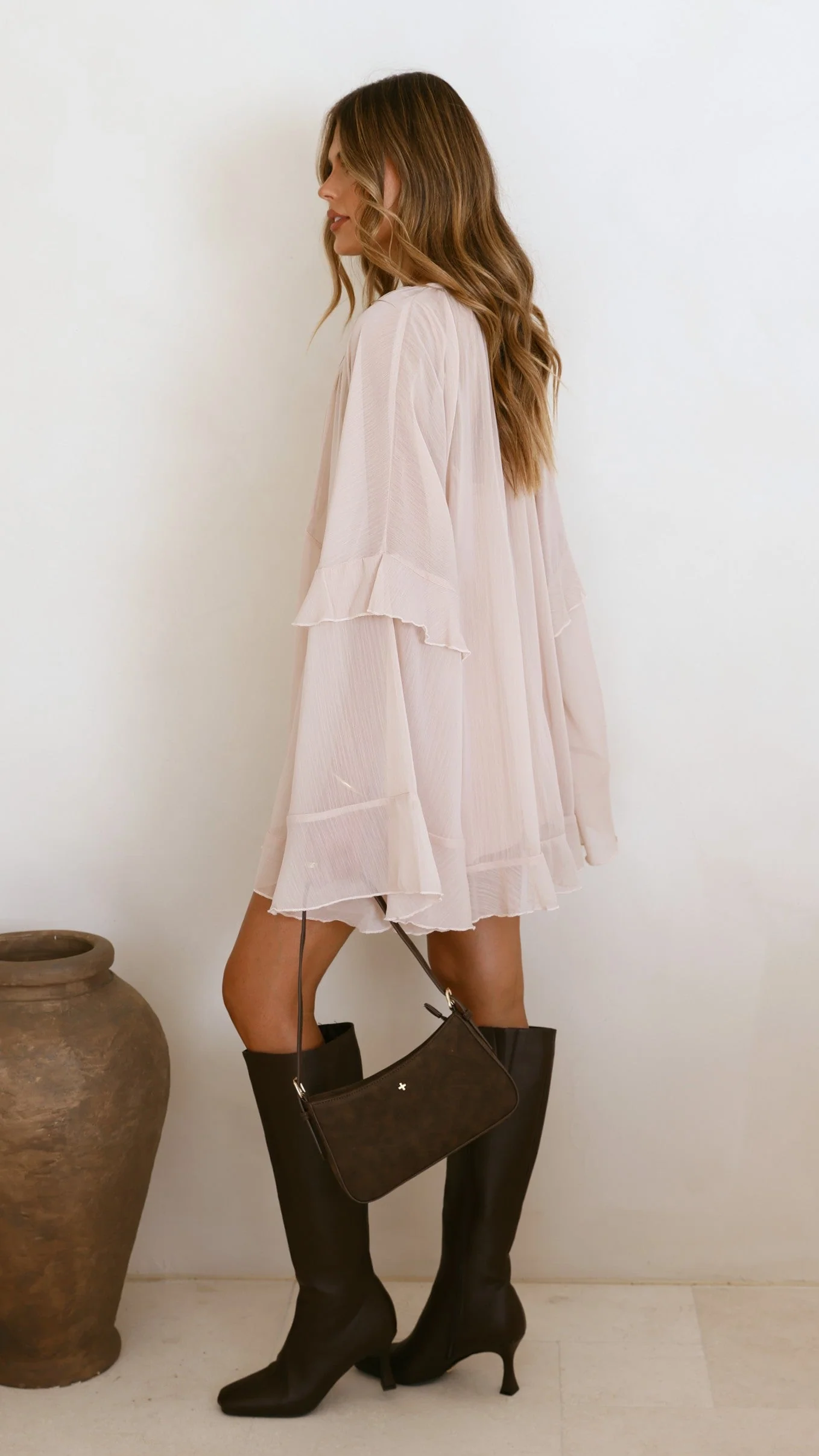 Leera Mini Dress - Nude