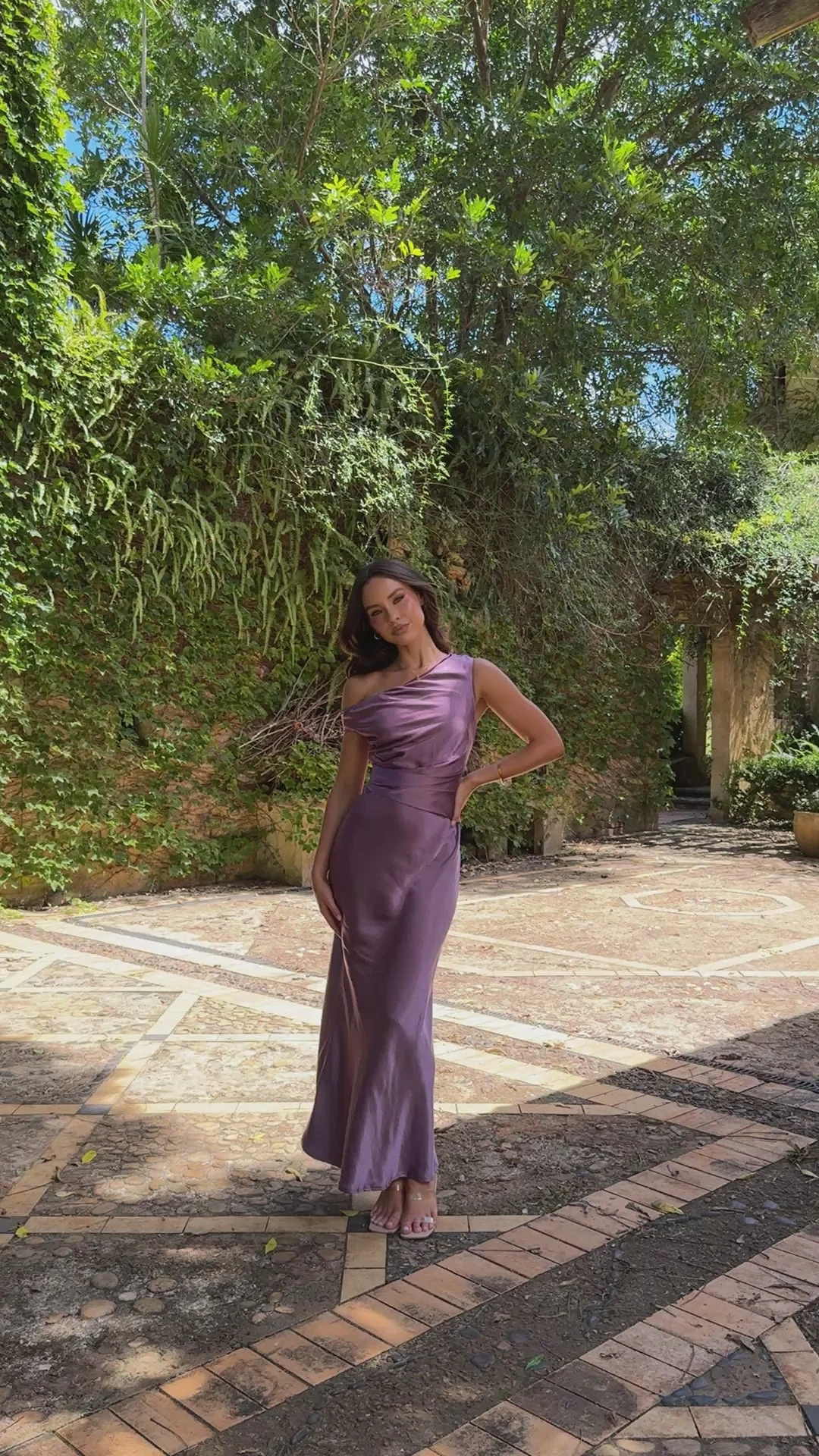 Auria Off Shoulder Maxi Dress - Plum