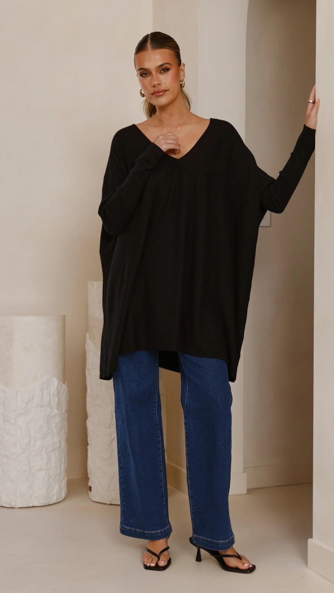 Amalia Knit Top - Black