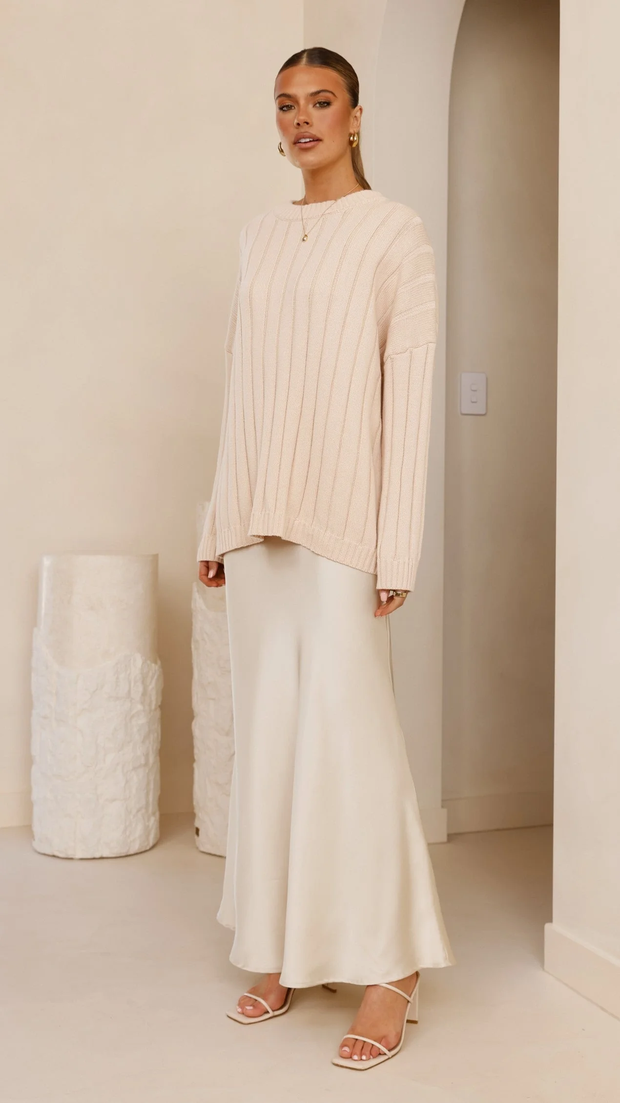 Naiva Oversized Knit - Cream