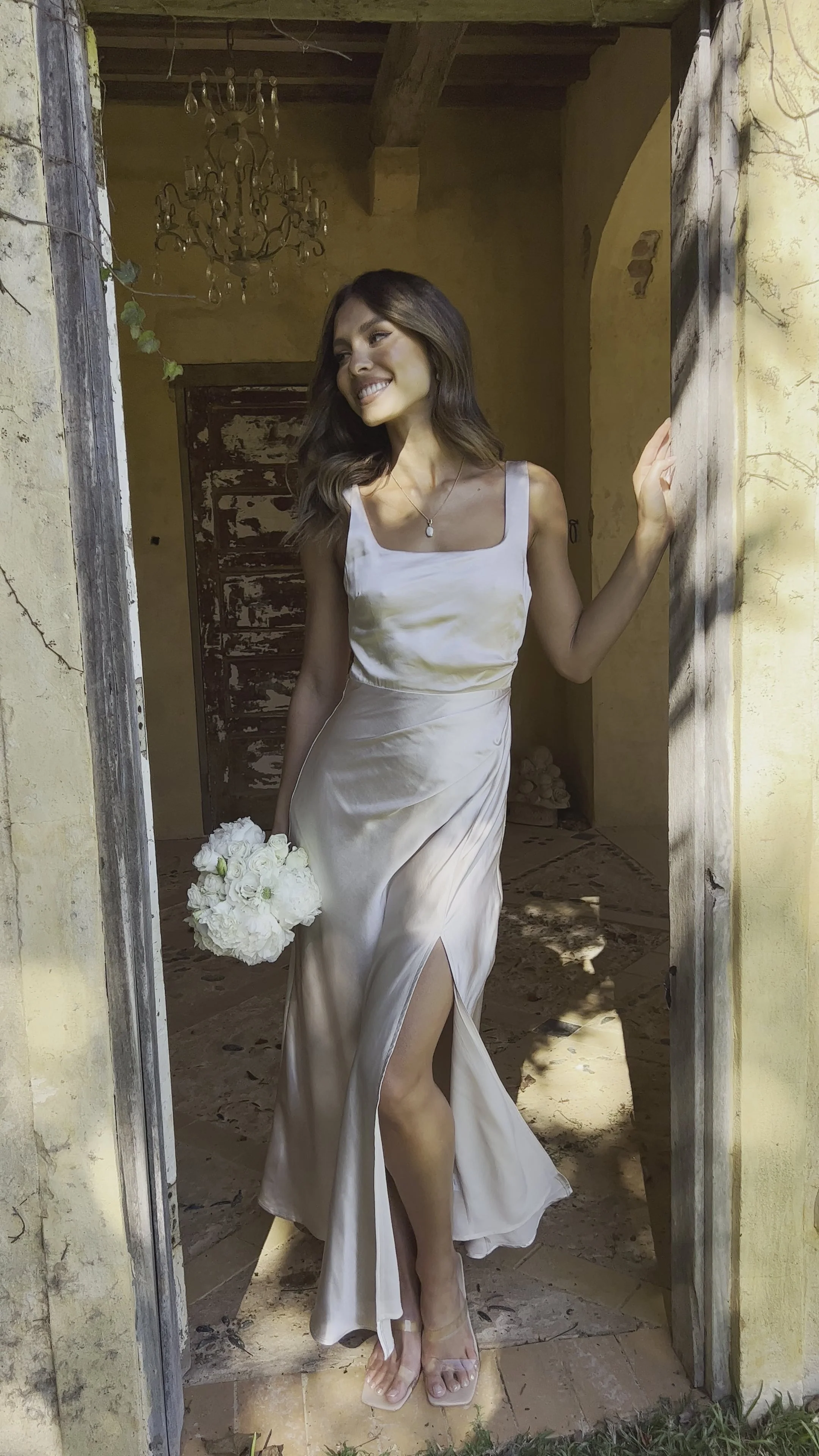 Alaria Maxi Dress - Champagne