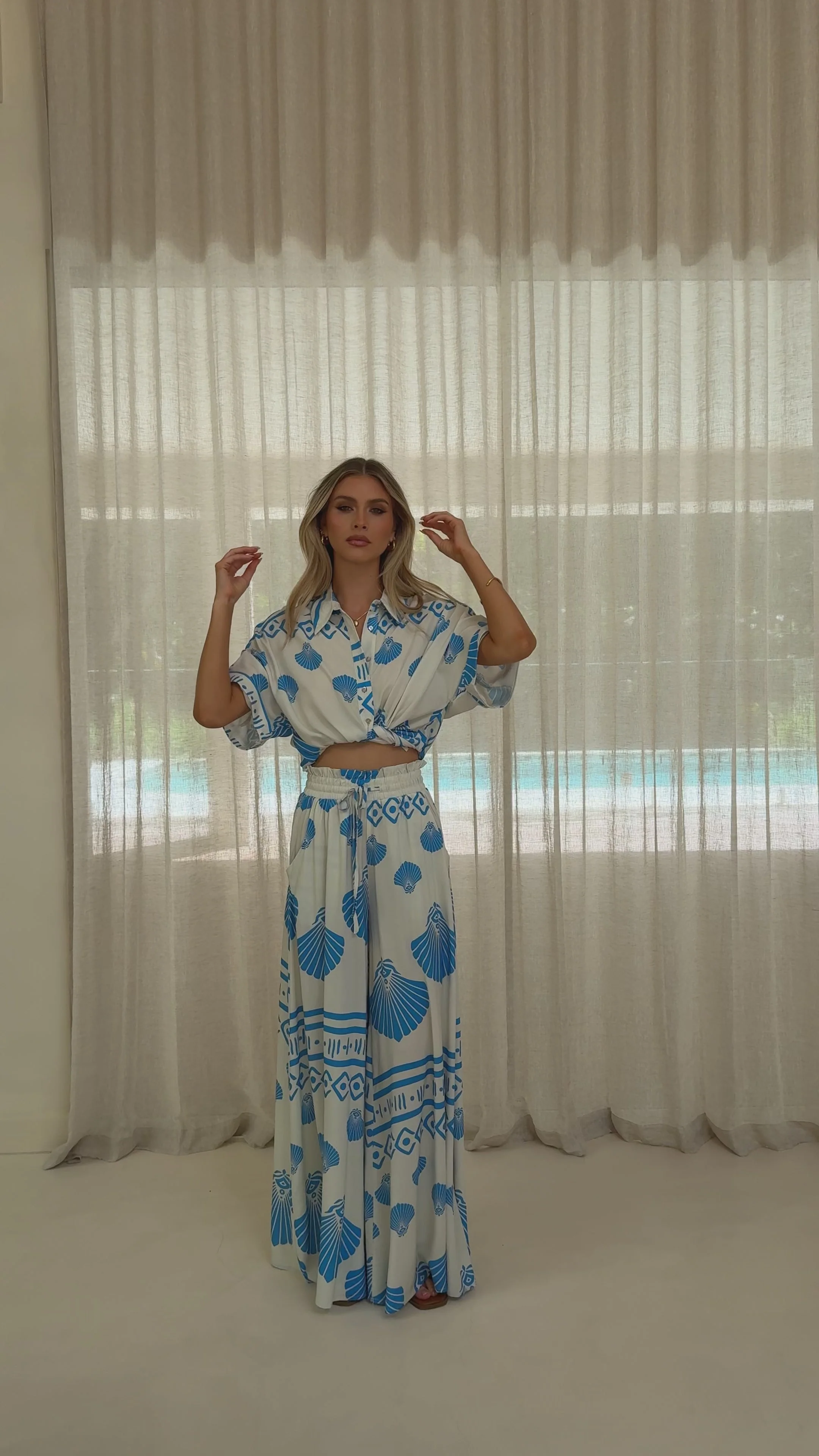 Daley Button Up Shirt - Sea Shell