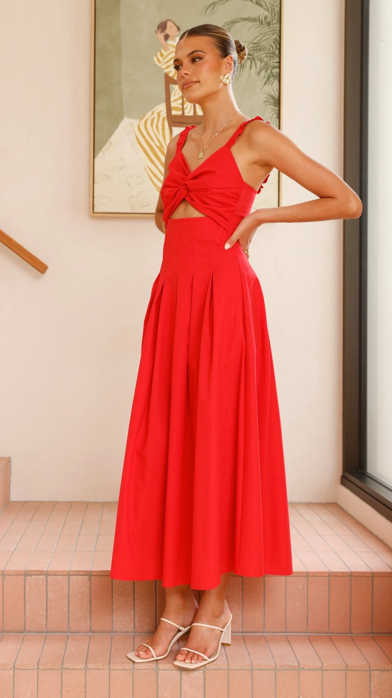 Bryce Maxi Dress - Red