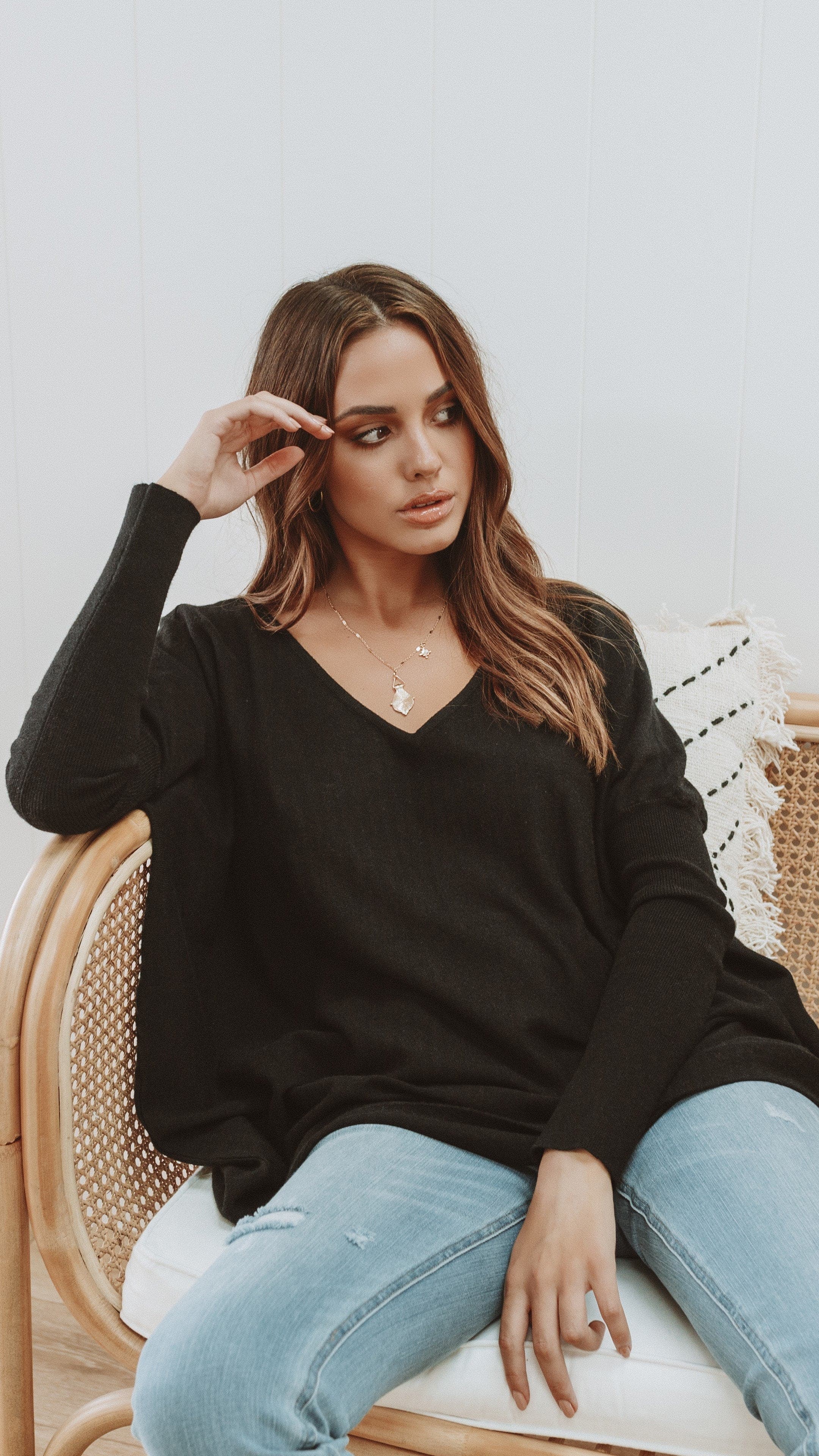 Amalia Knit Top - Black