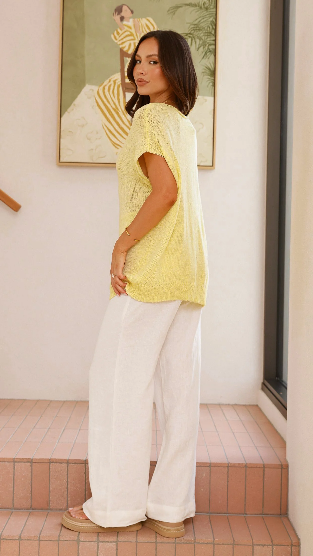 Stelaria Knit Top - Yellow