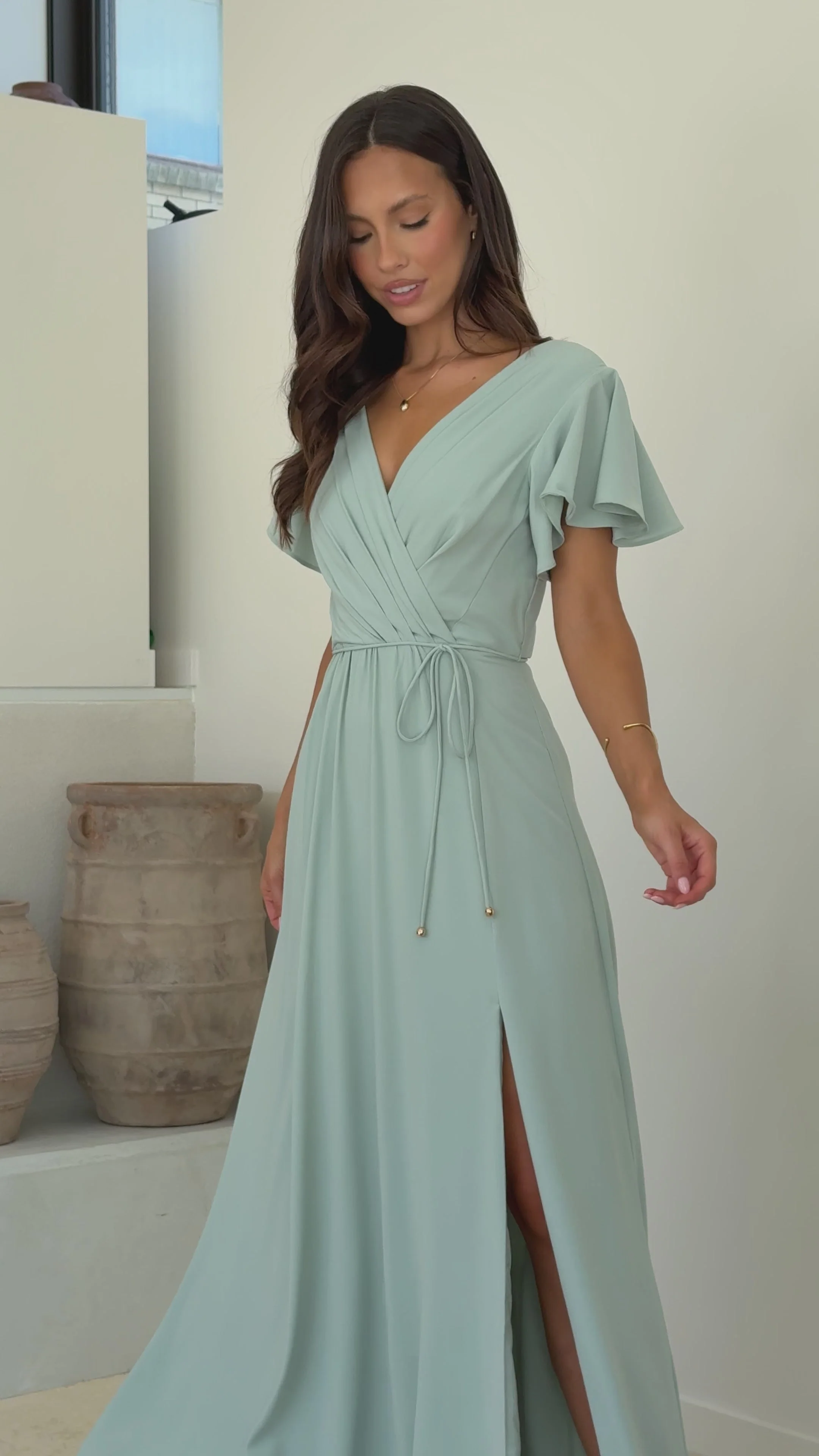 Charlize Maxi Dress - Sage