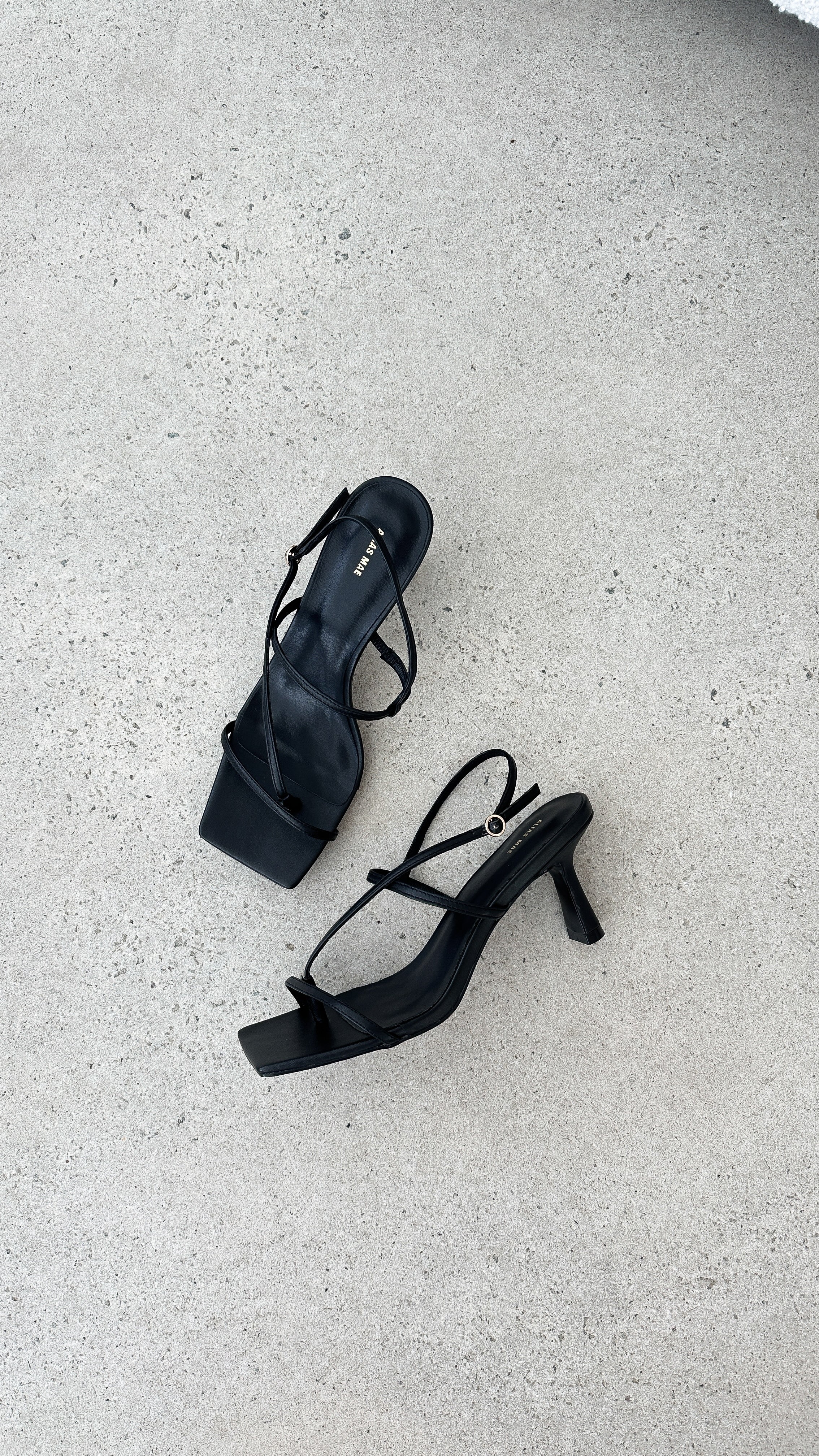 Scout Heel - Black Leather