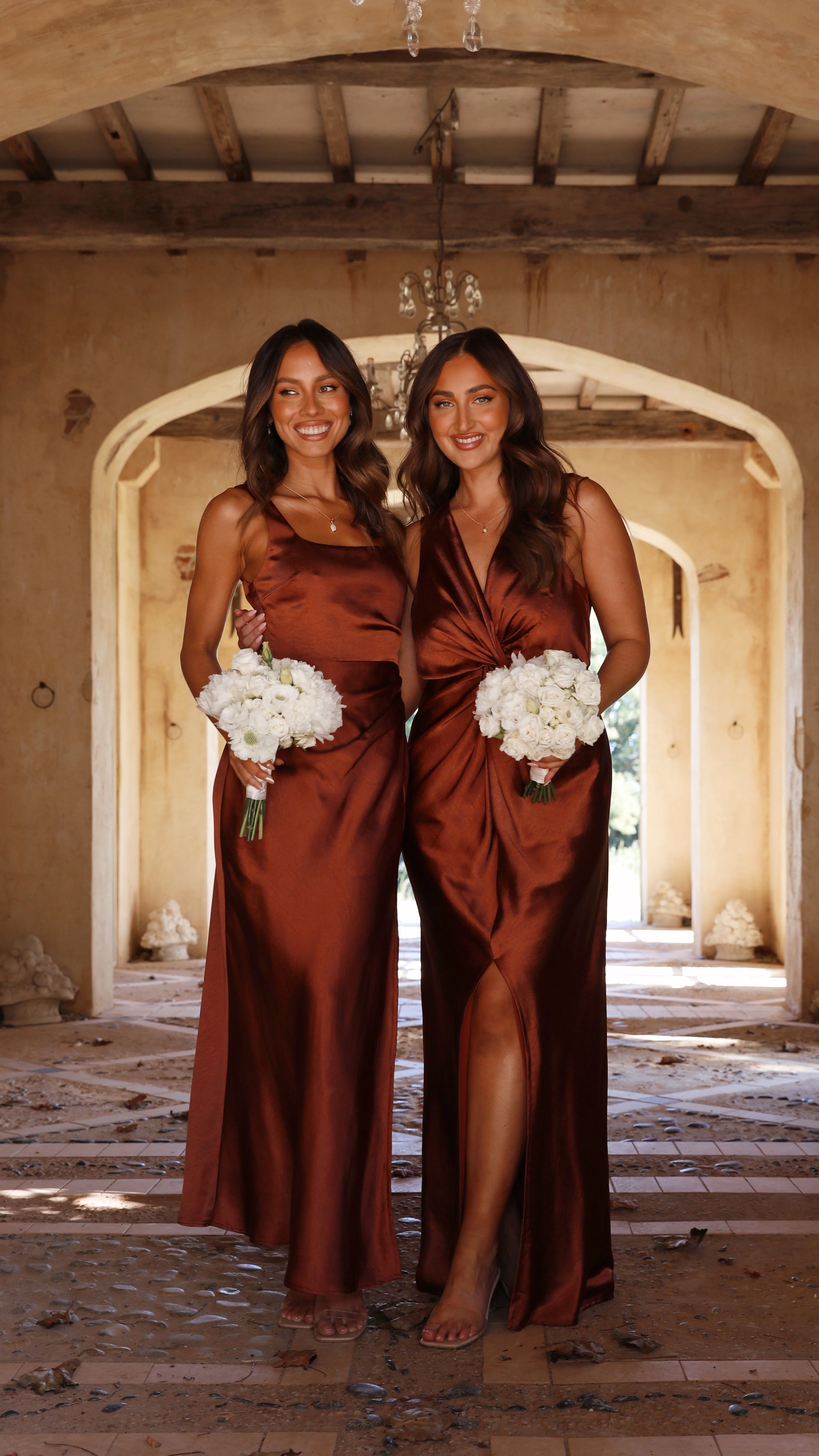 Lucia Maxi Dress - Rust