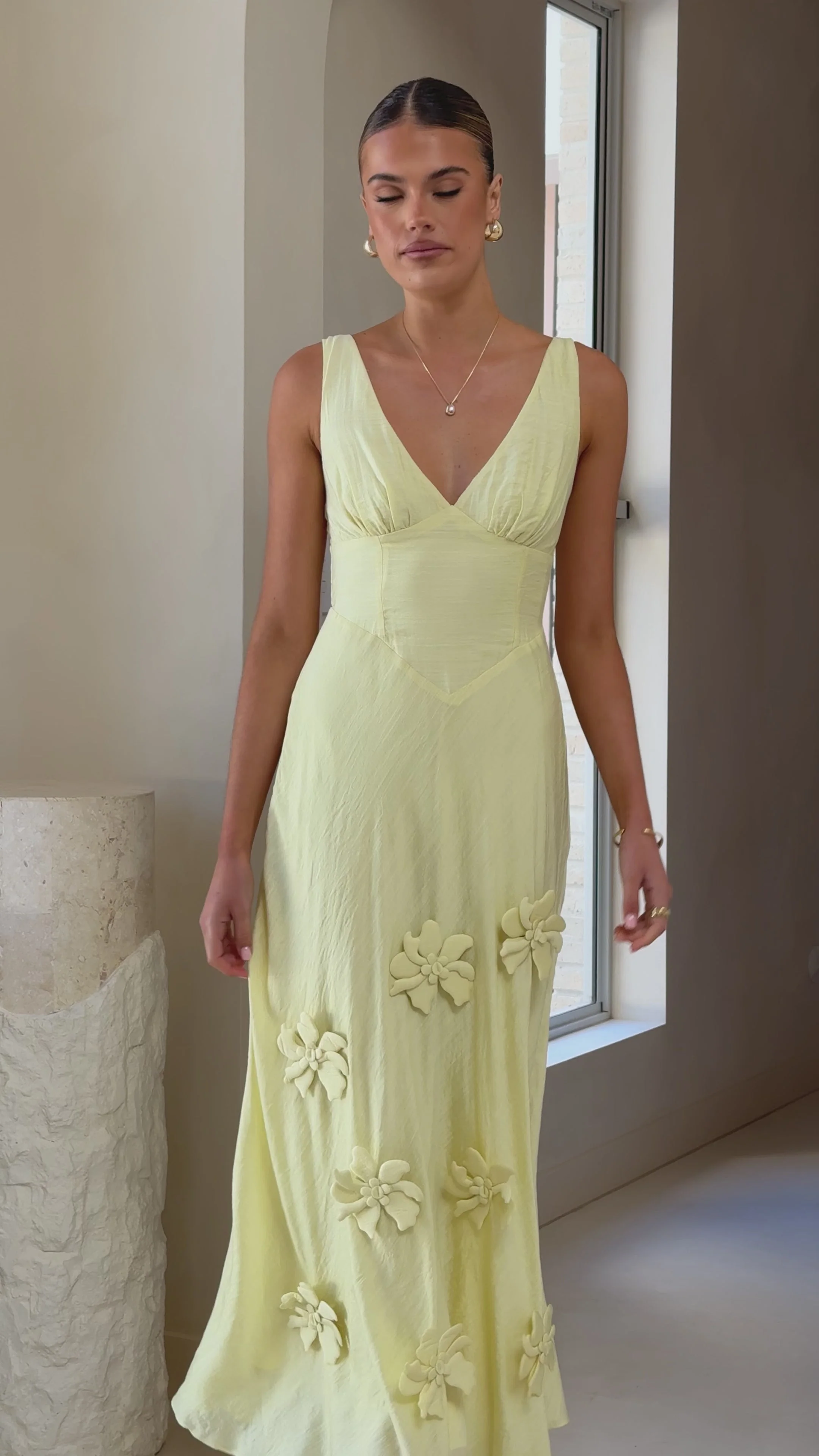 Lavara Maxi Dress - Yellow