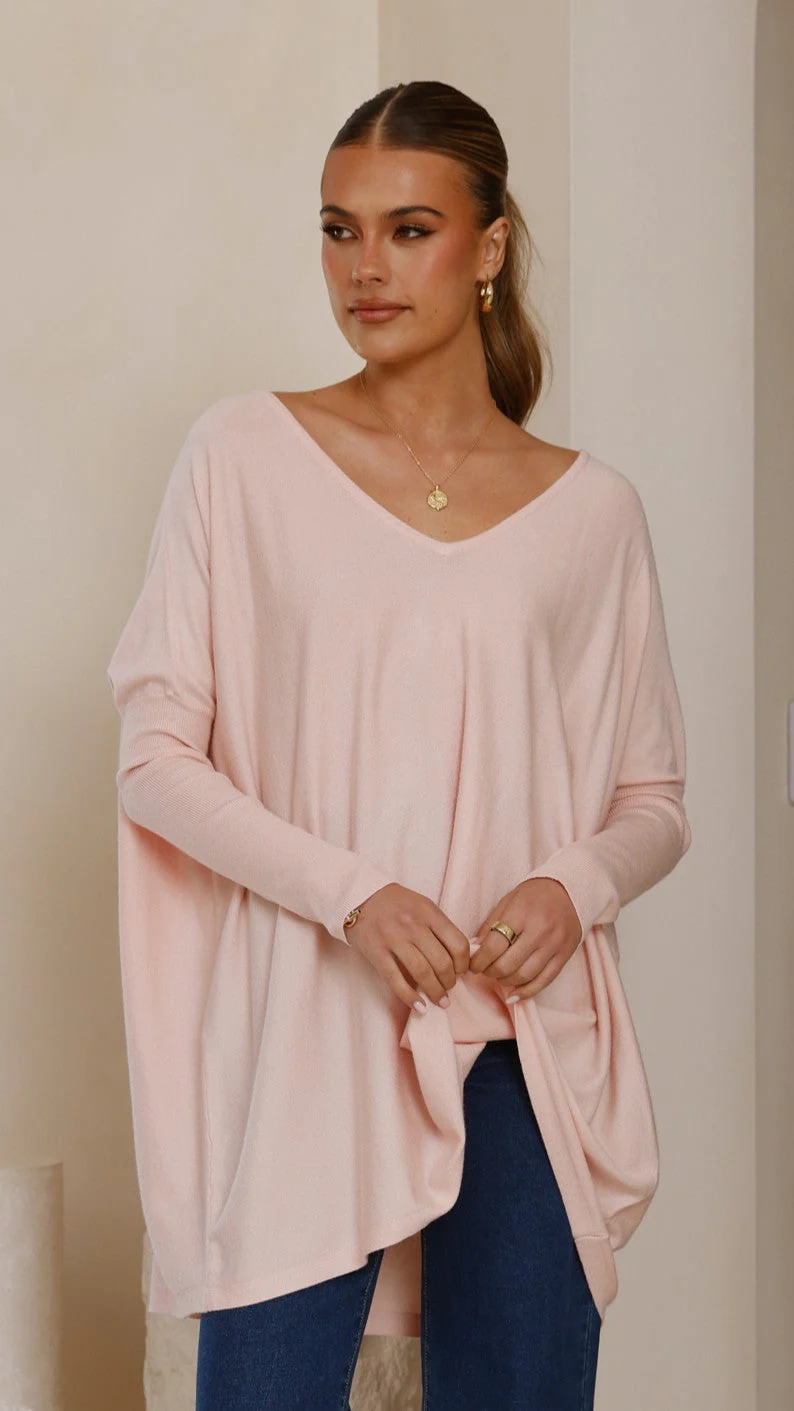 Amalia Knit Top - Blush