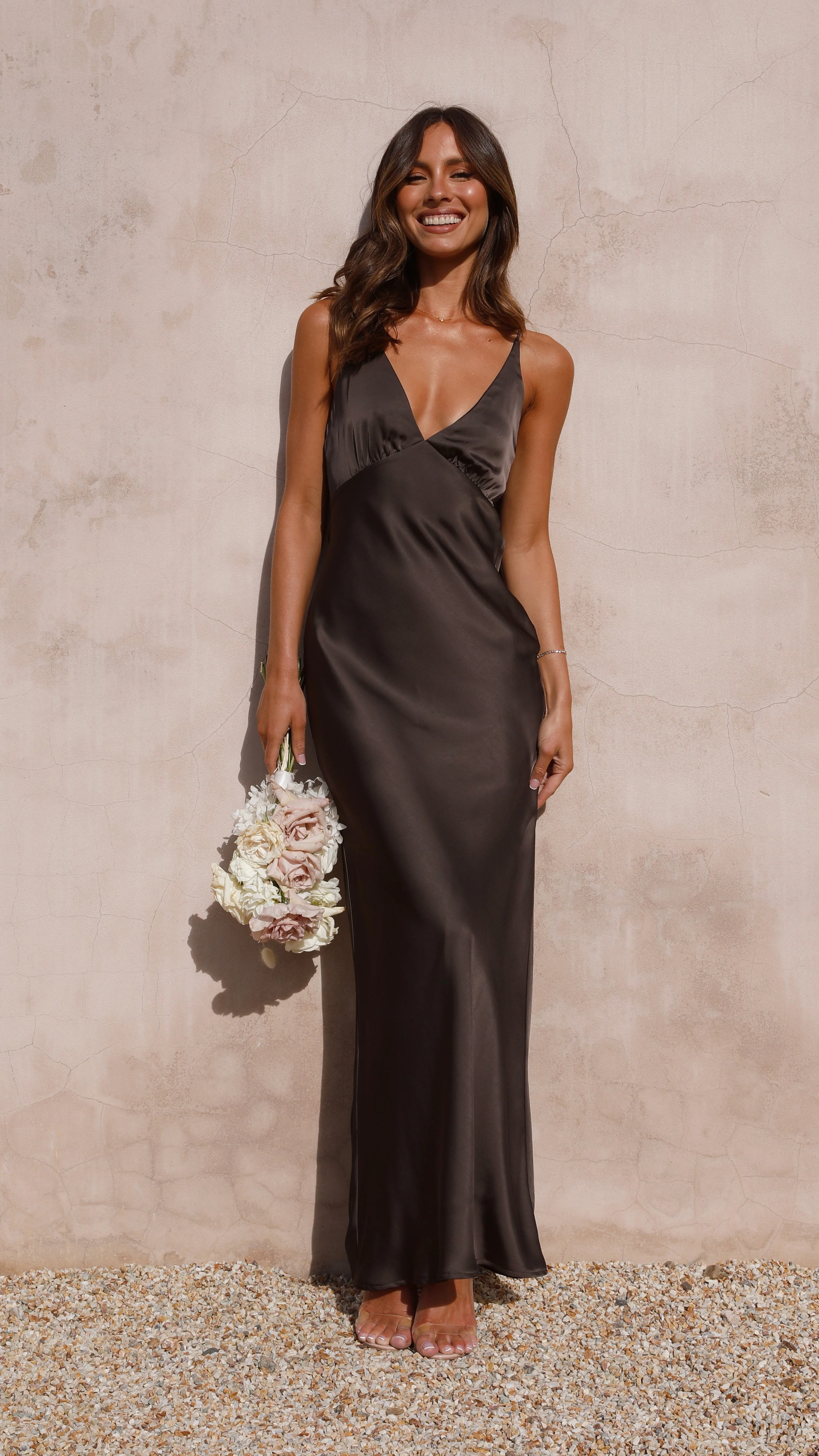Ziah Maxi Dress - Espresso