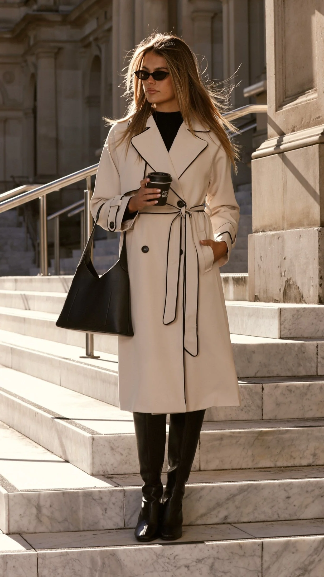 Blanca Trench Coat - Beige