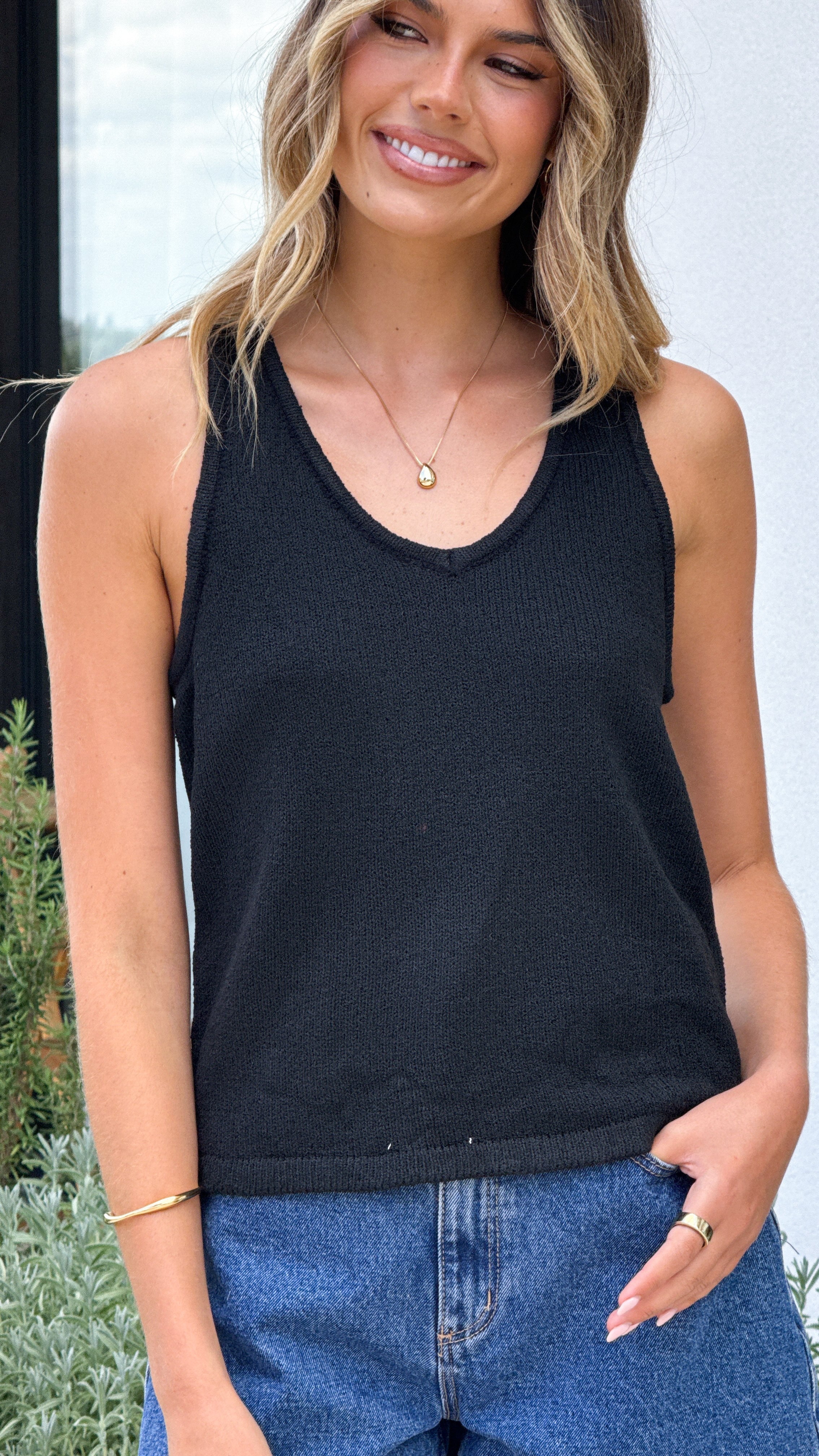 Kady Knit Top - Black