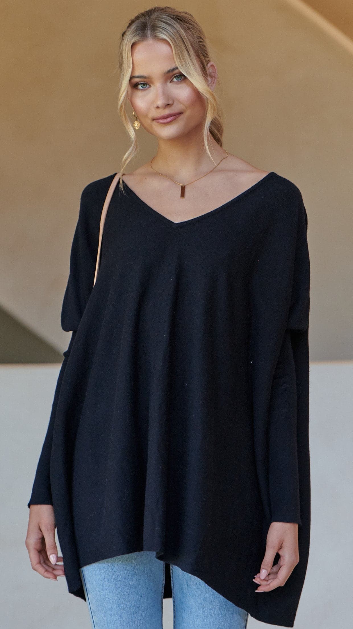 Amalia Knit Top - Black
