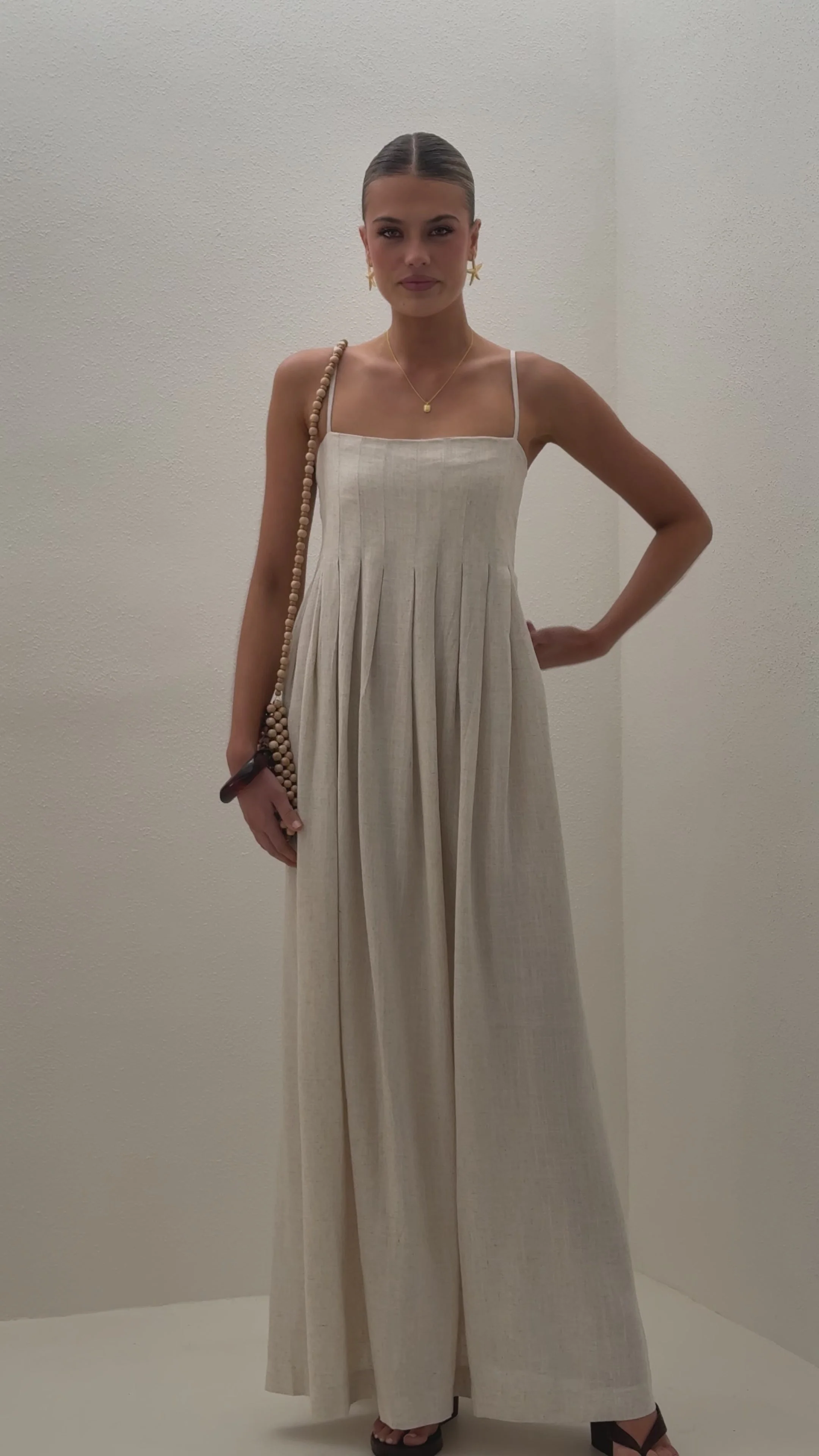 Pippy Maxi Dress - Natural