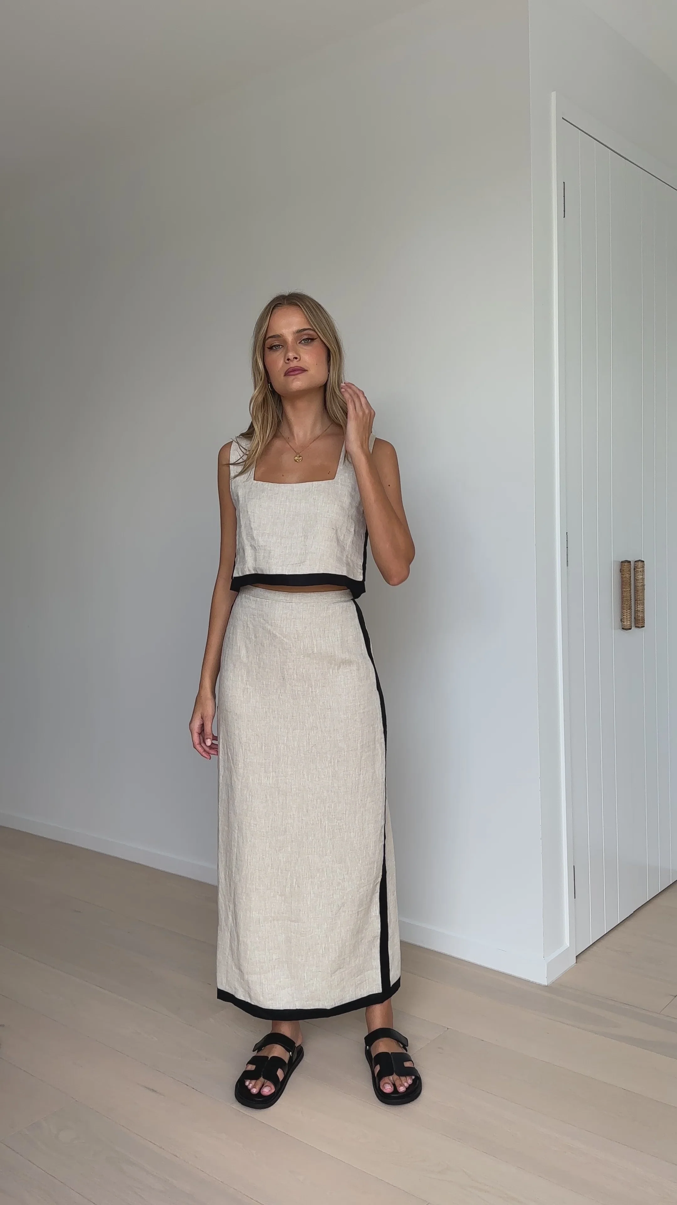 Arlette Maxi Skirt - Natural