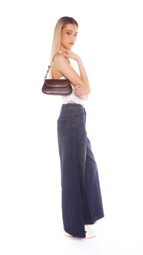 Nikki Shoulder Bag - Choc Crinkle