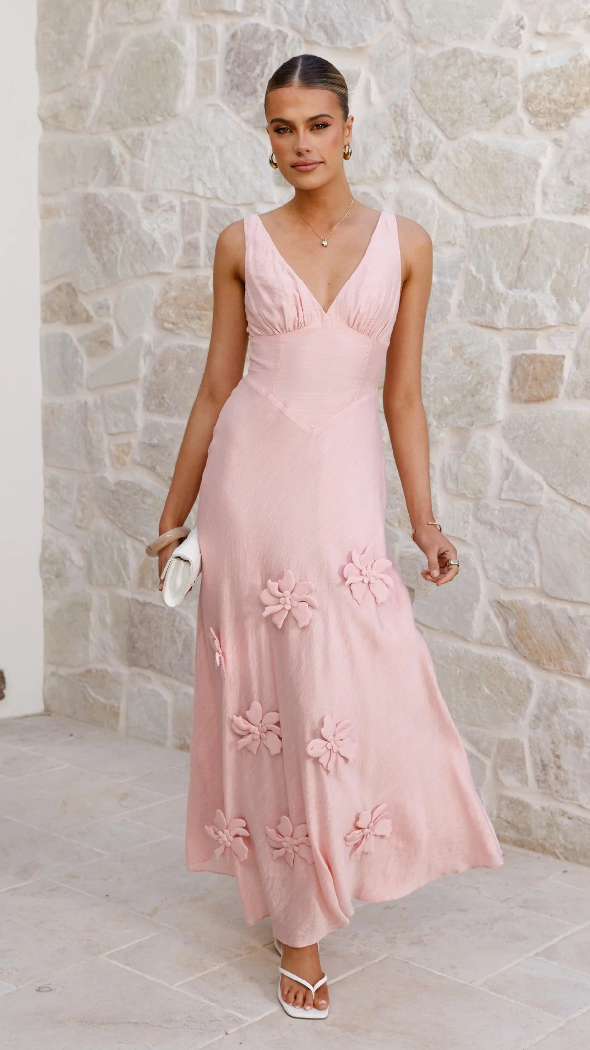 Lavara Maxi Dress - Pink