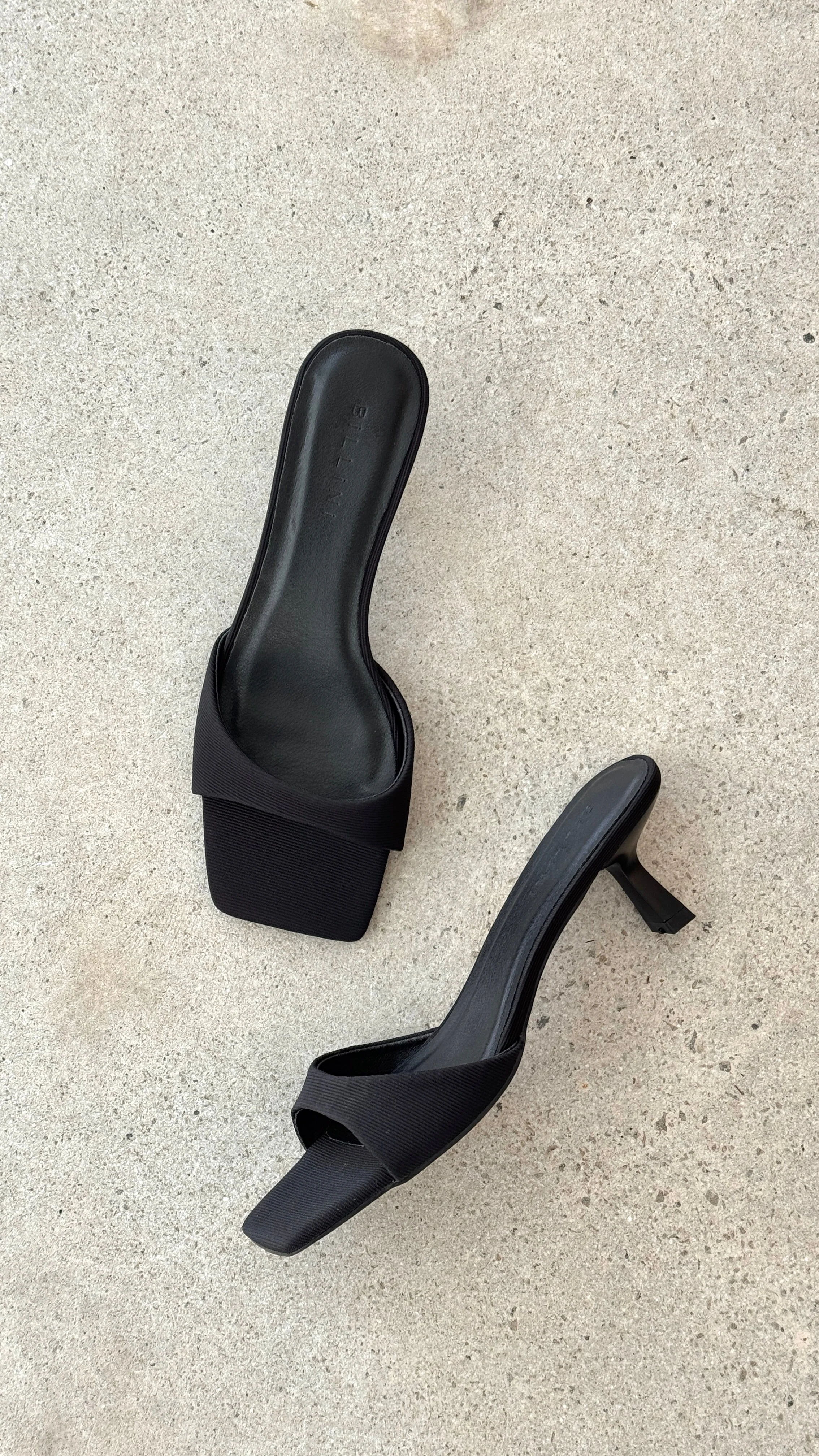 Meadow Heel - Black Grosgrain