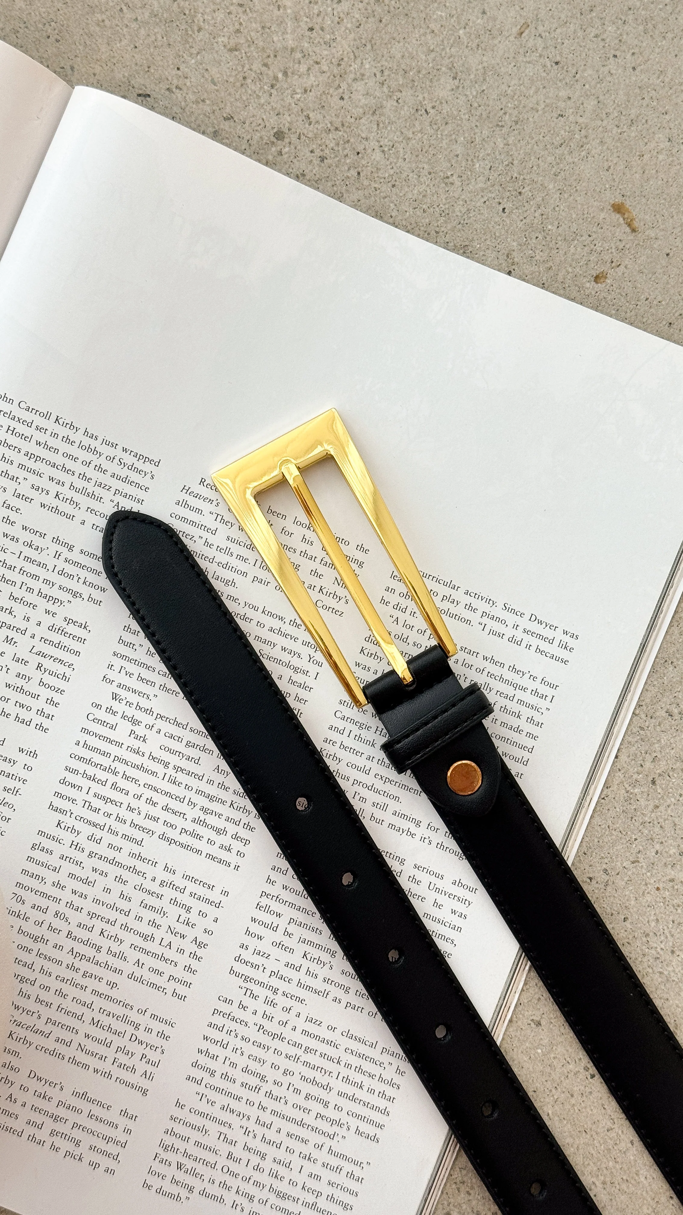 Stacey Belt - Black / Gold