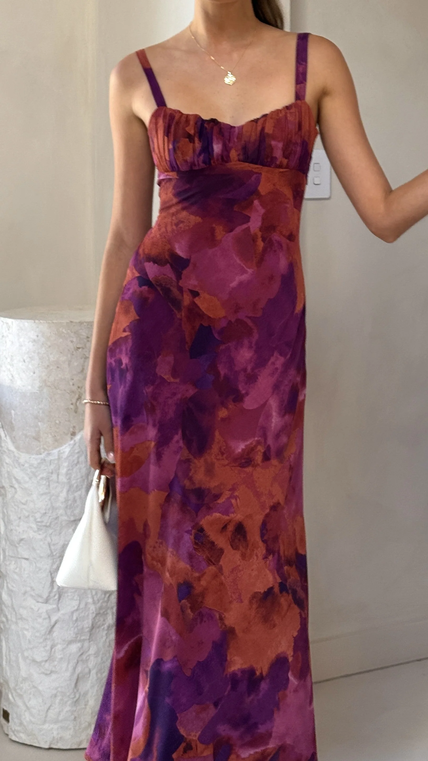 Margo Midi Dress - Dark Rose