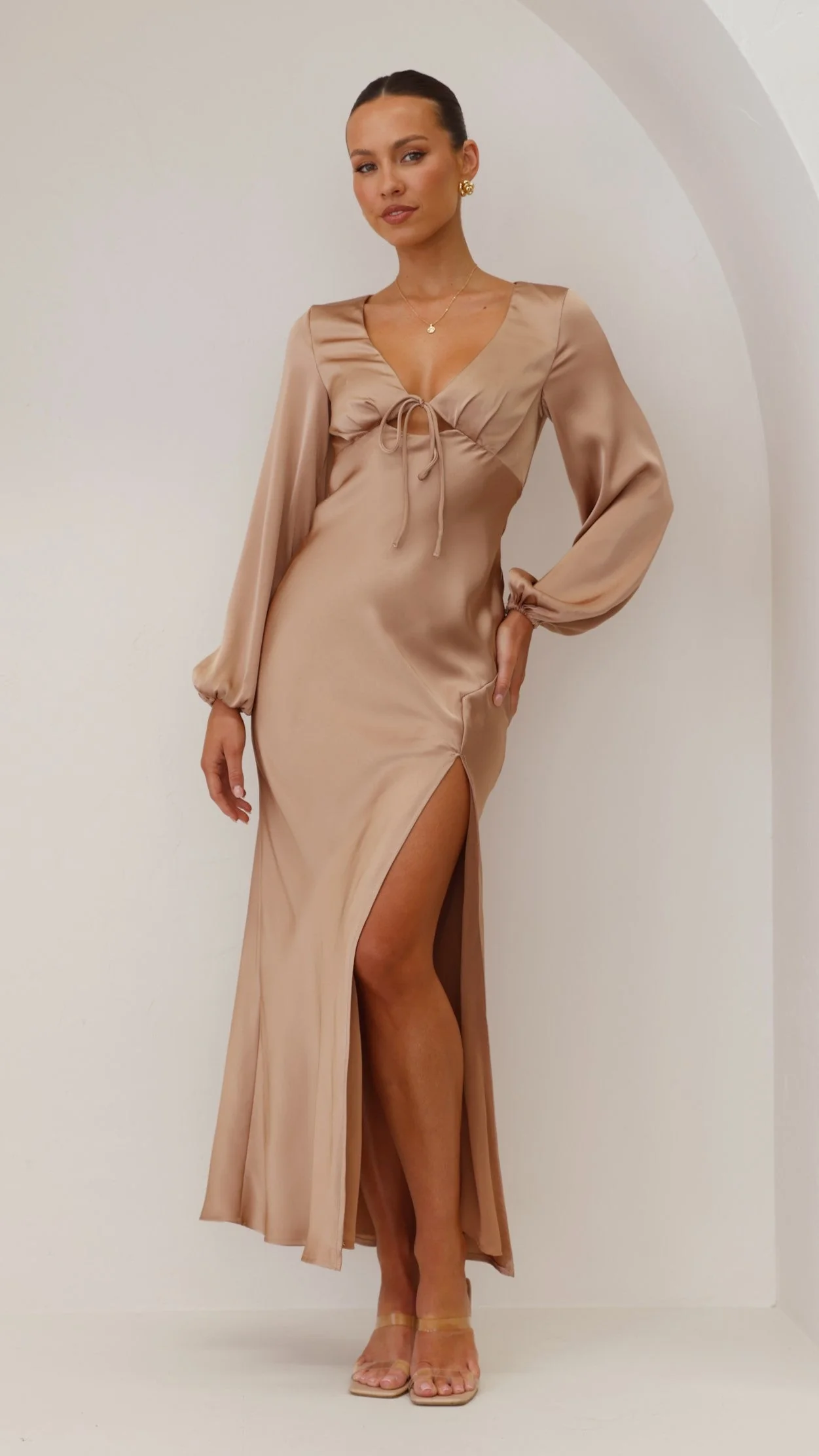 Brigitte Maxi Dress - Latte