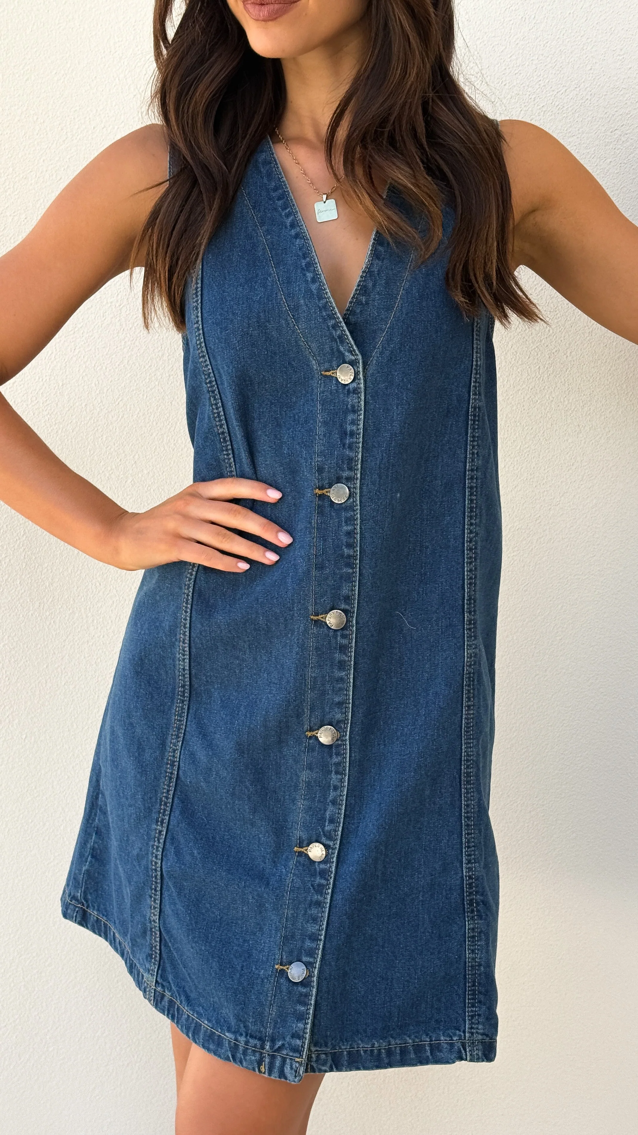 Sacha Denim Mini Dress - Indigo
