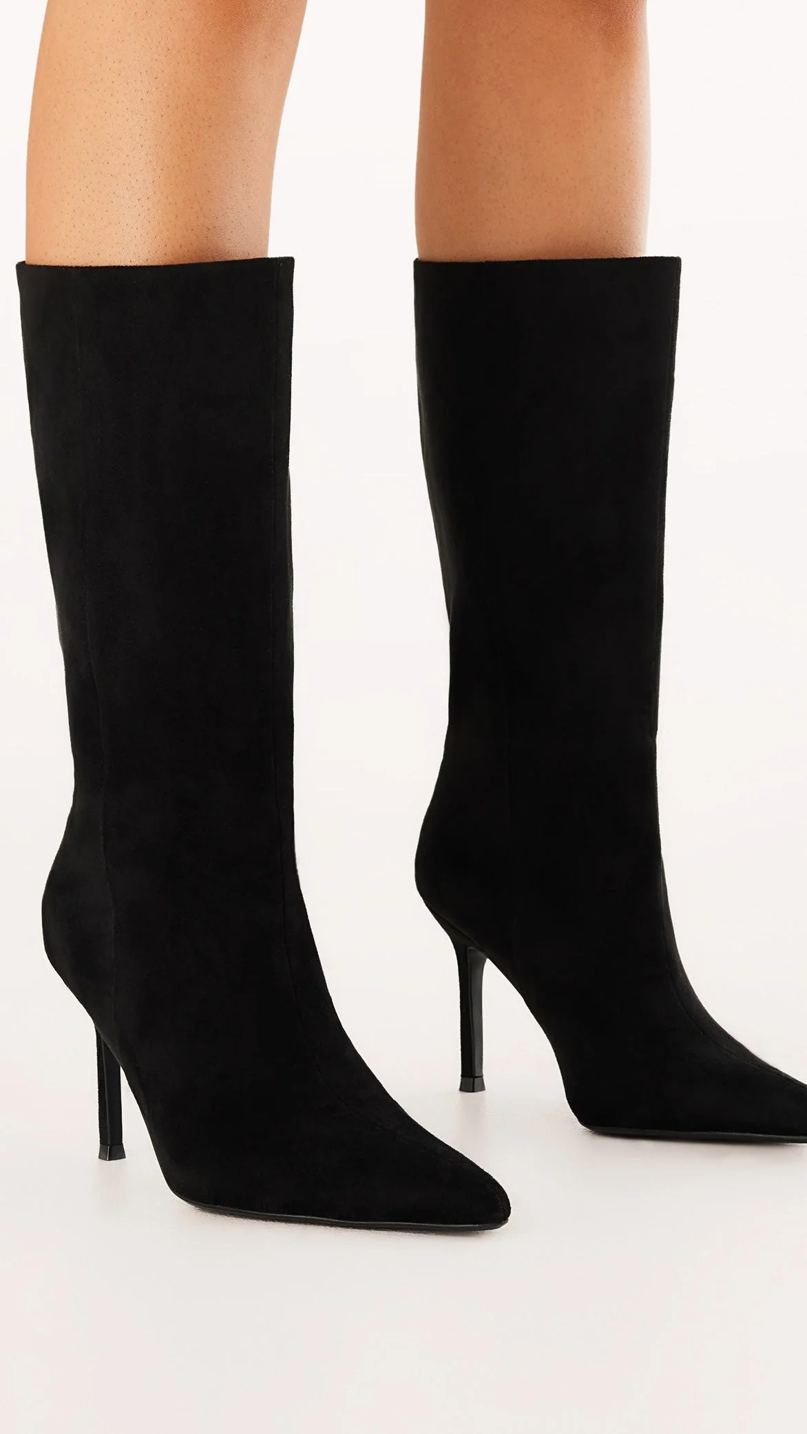Nour Boots - Black Suede