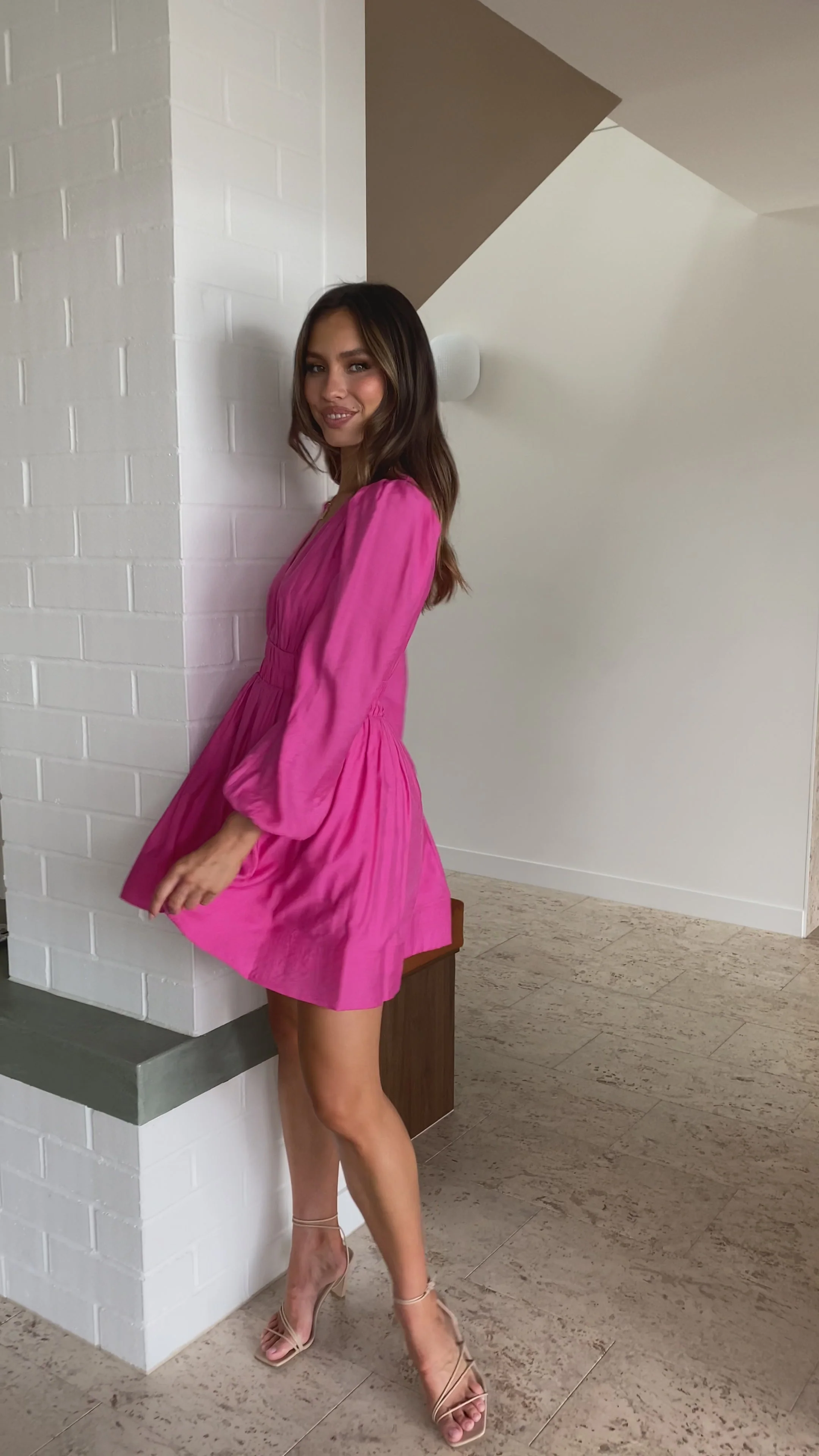 Charlotte Mini Dress - Pink