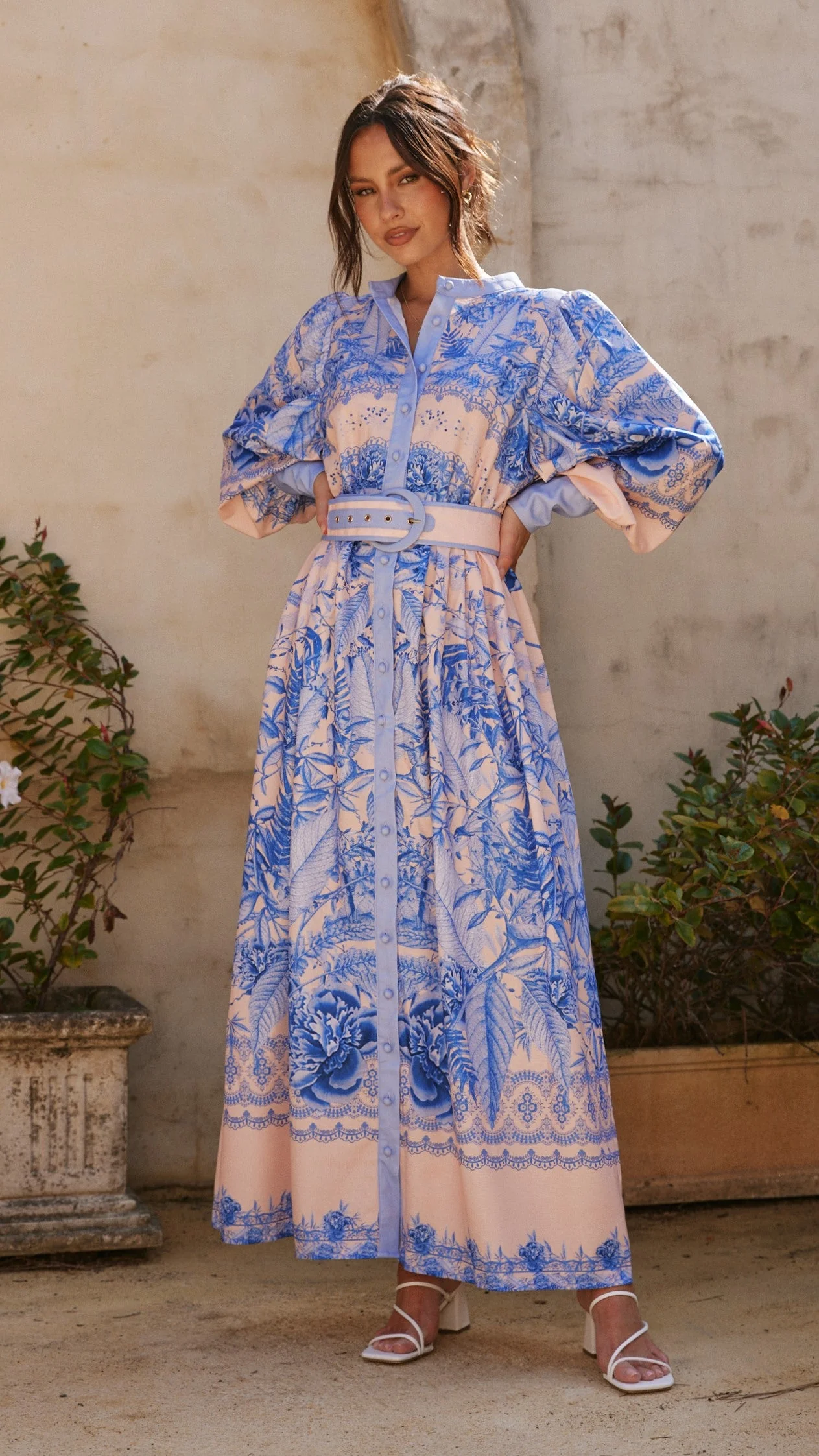 Taia Maxi Dress - Madeline Blue