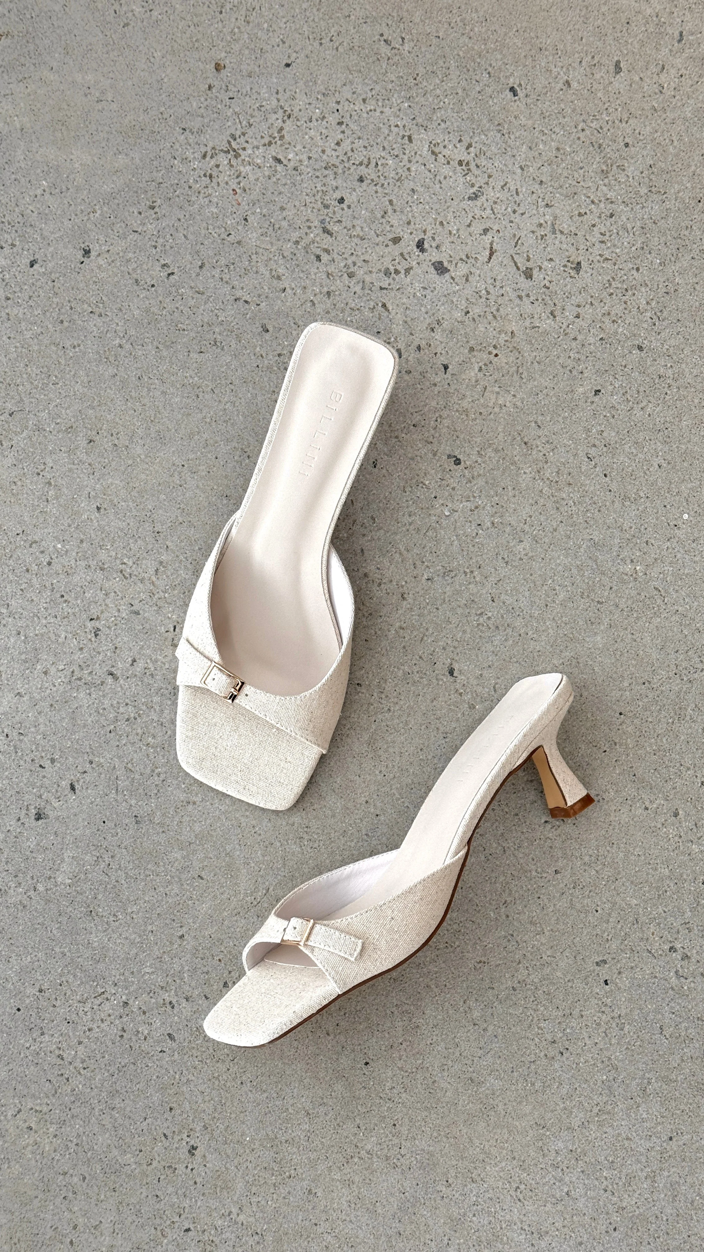 Tilden Heel - Wheat Linen