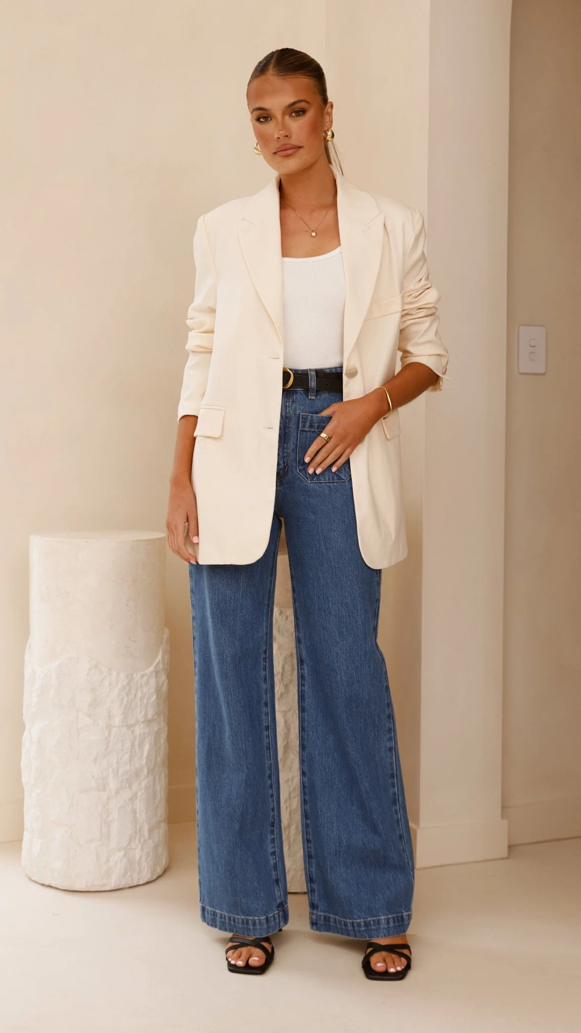 Shannon Blazer - Cream