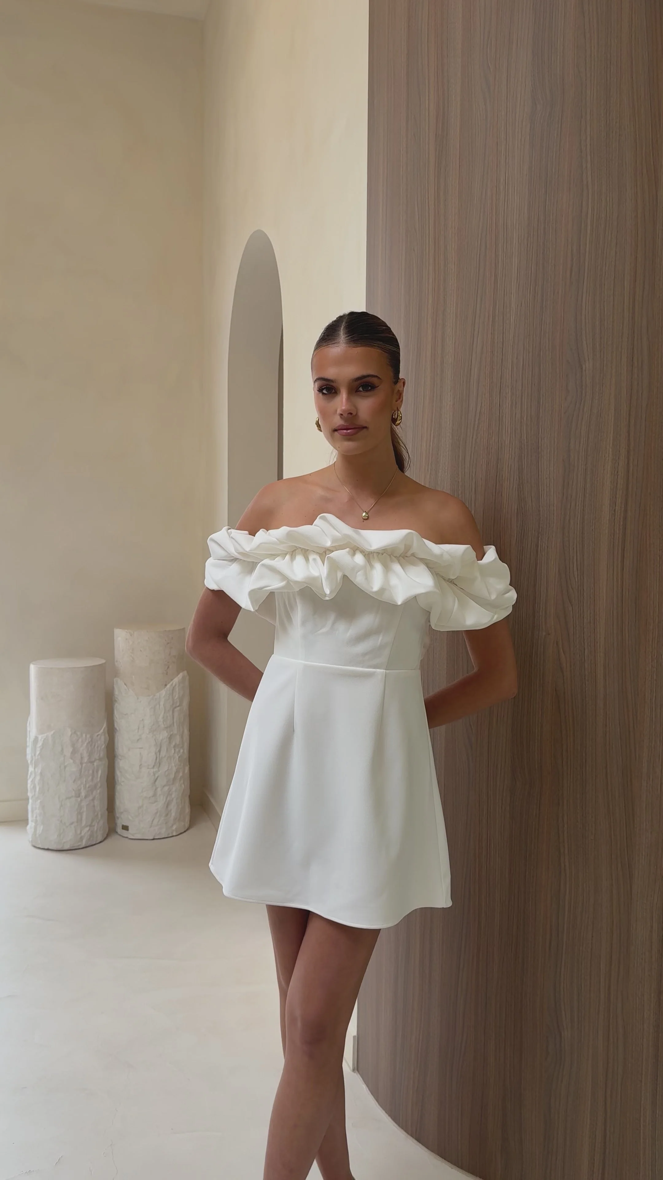 Bernadette Mini Dress - White