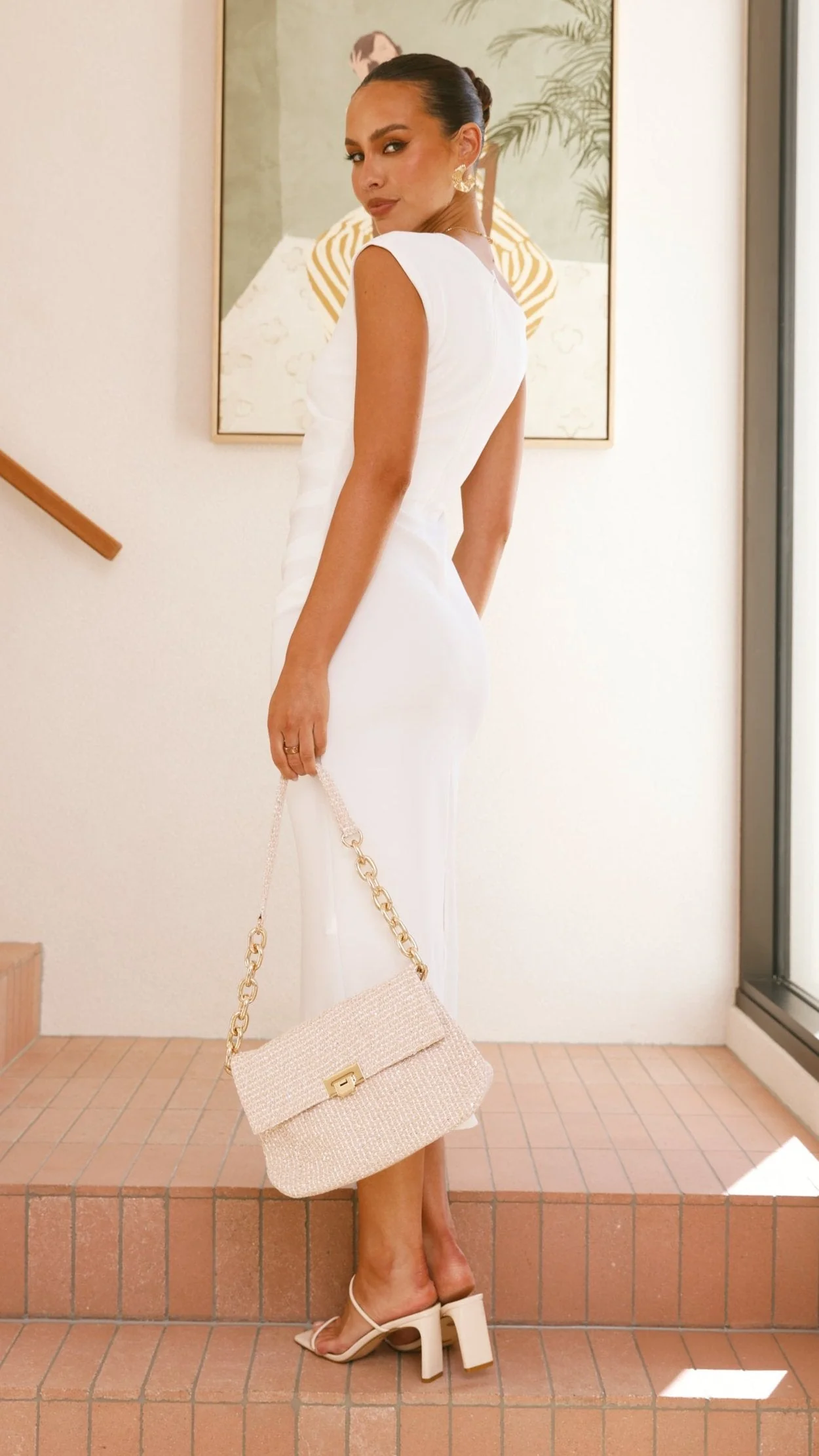 Lilah Midi Dress - White