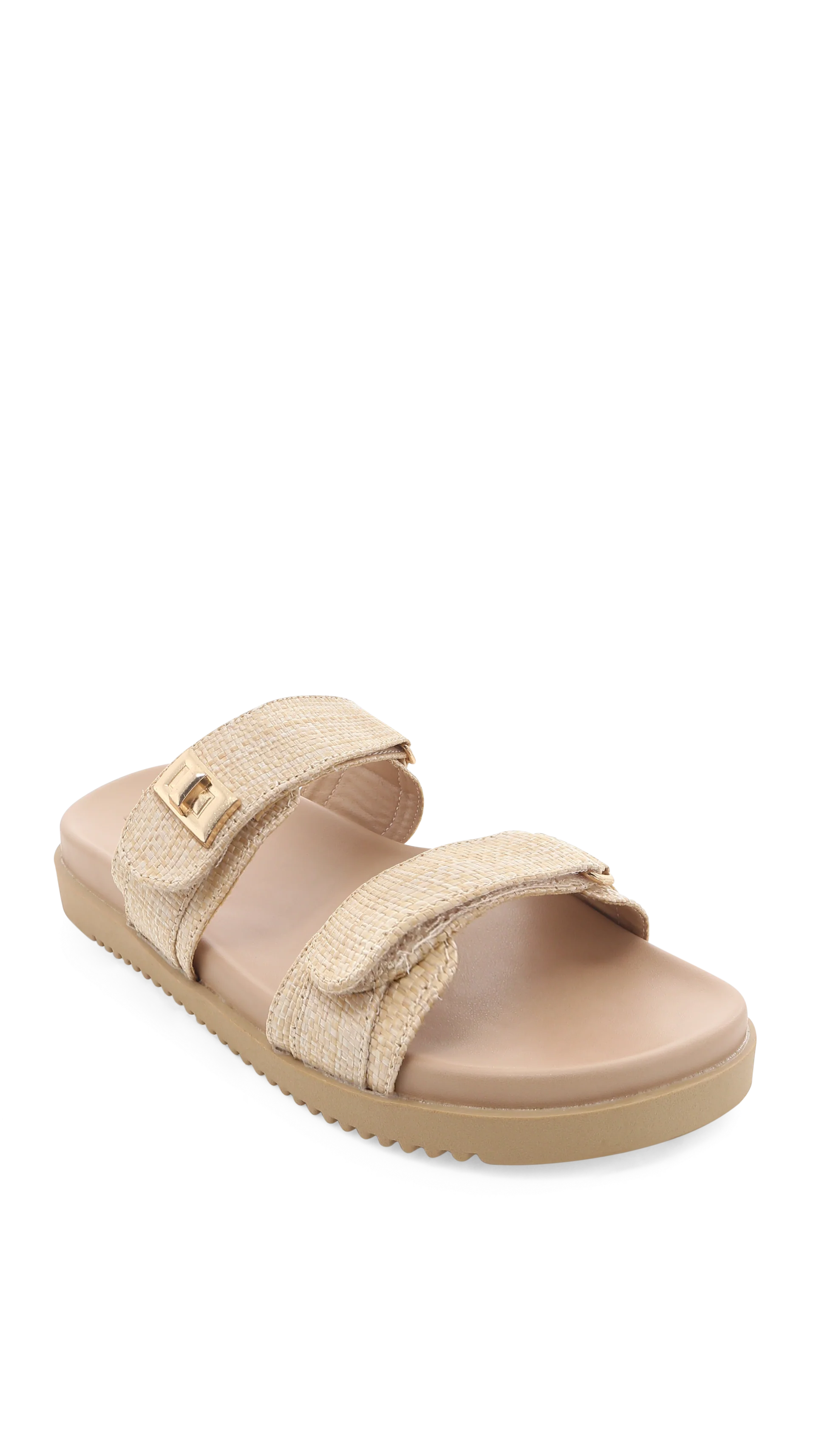 Amylee Slide - Natural Raffia