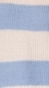 Dante Knitted Sweater - White / Blue Stripe